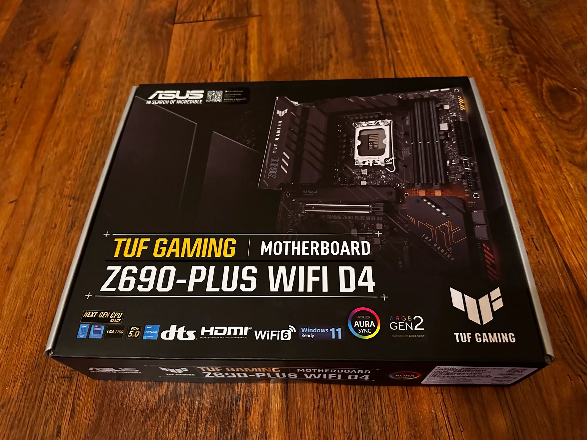 BNIB ASUS Z690-PLUS TUF Gaming WiFi DDR4 Intel LGA 1700 ATX Motherboard