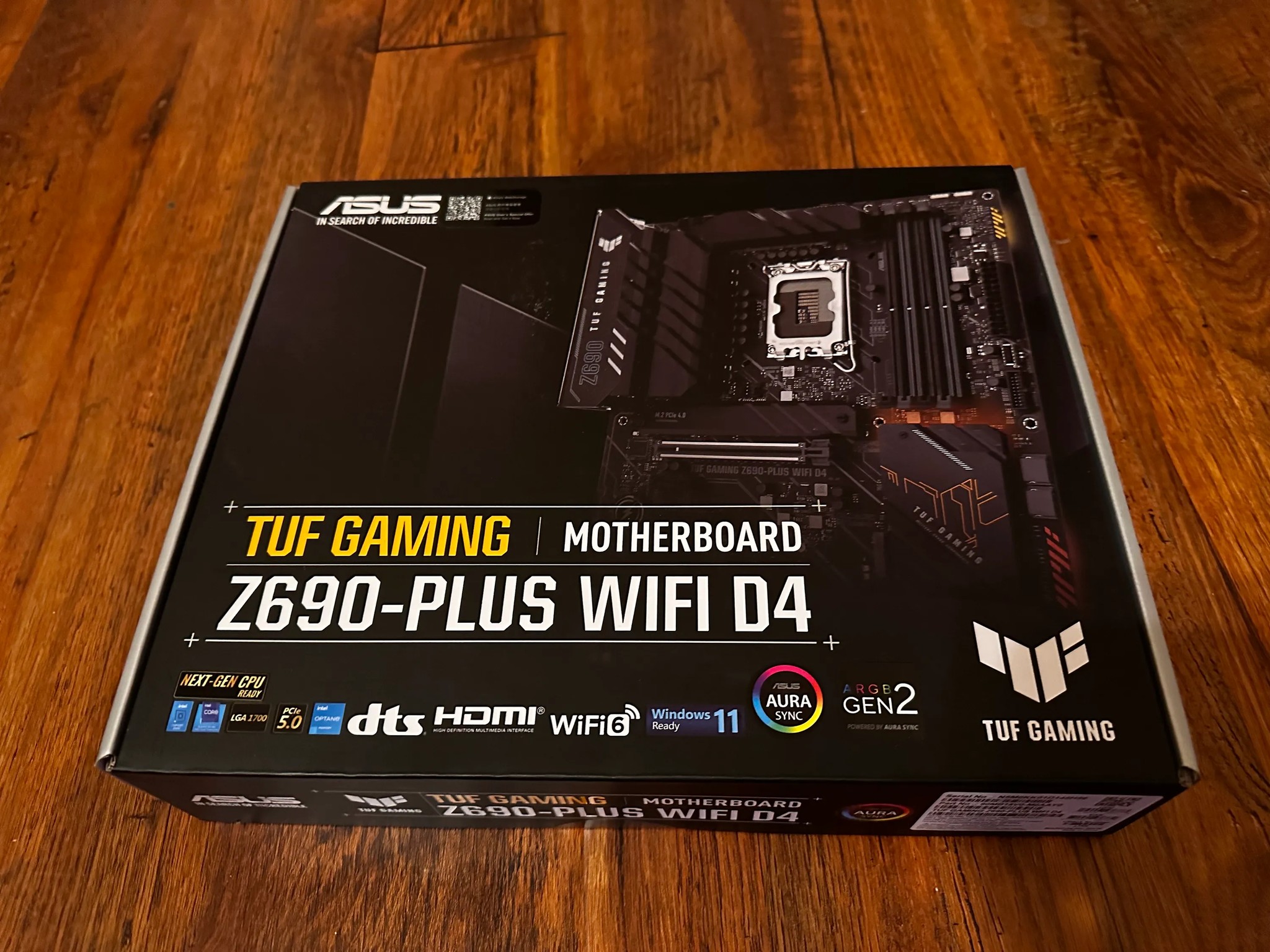 BNIB ASUS Z690-PLUS TUF Gaming WiFi DDR4 Intel LGA 1700 ATX Motherboard