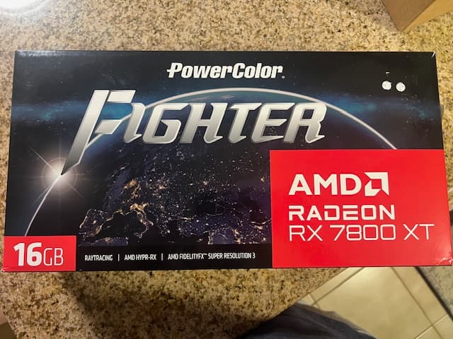 PowerColor AMD Radeon RX 7800 XT Fighter Overclocked Tripe Fan 16GB GDDR6 PCIe 4.0 Graphics Card