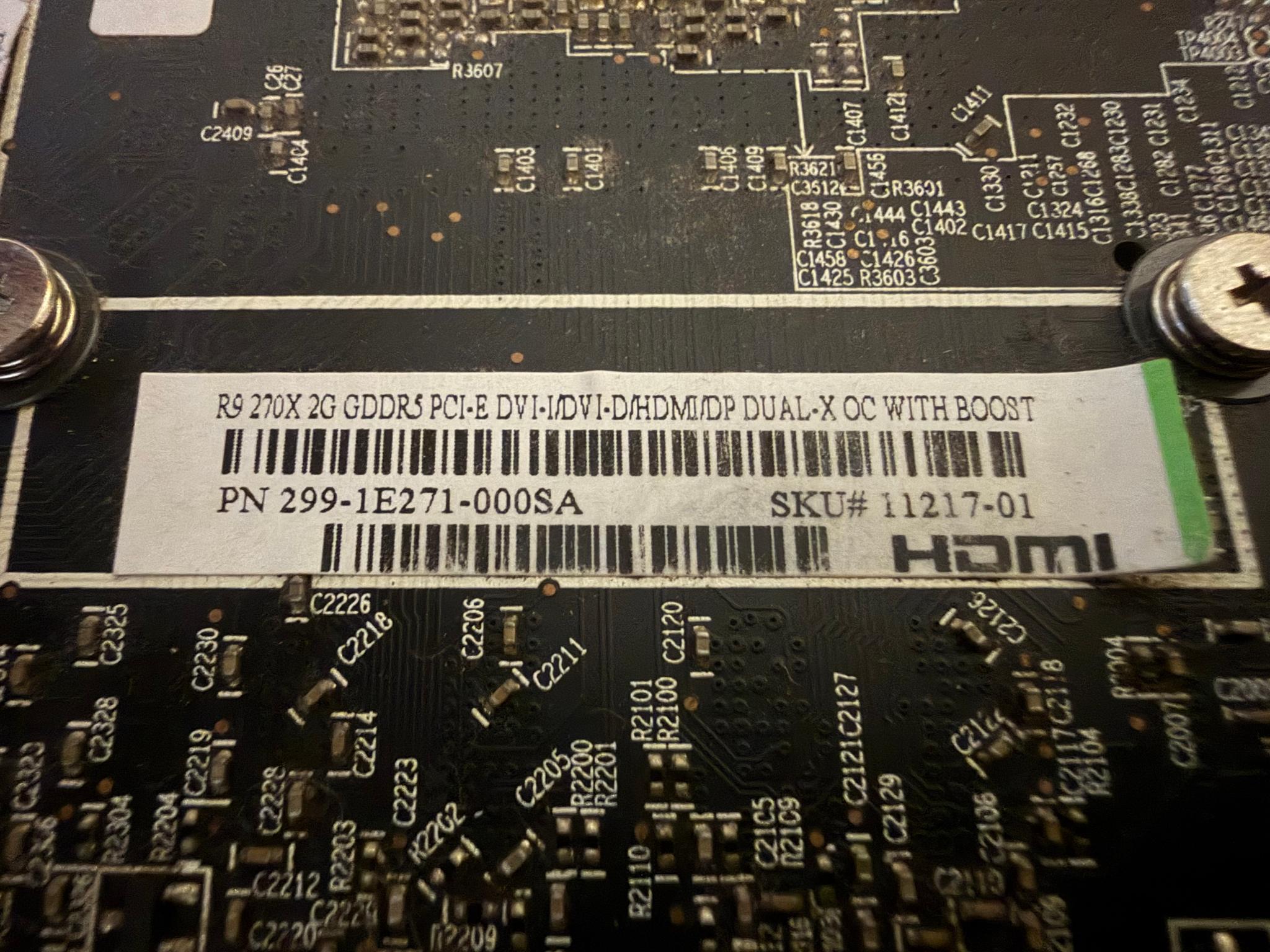 AMD R9 270X 2GB GDDR5 Dual-X OC with Boost