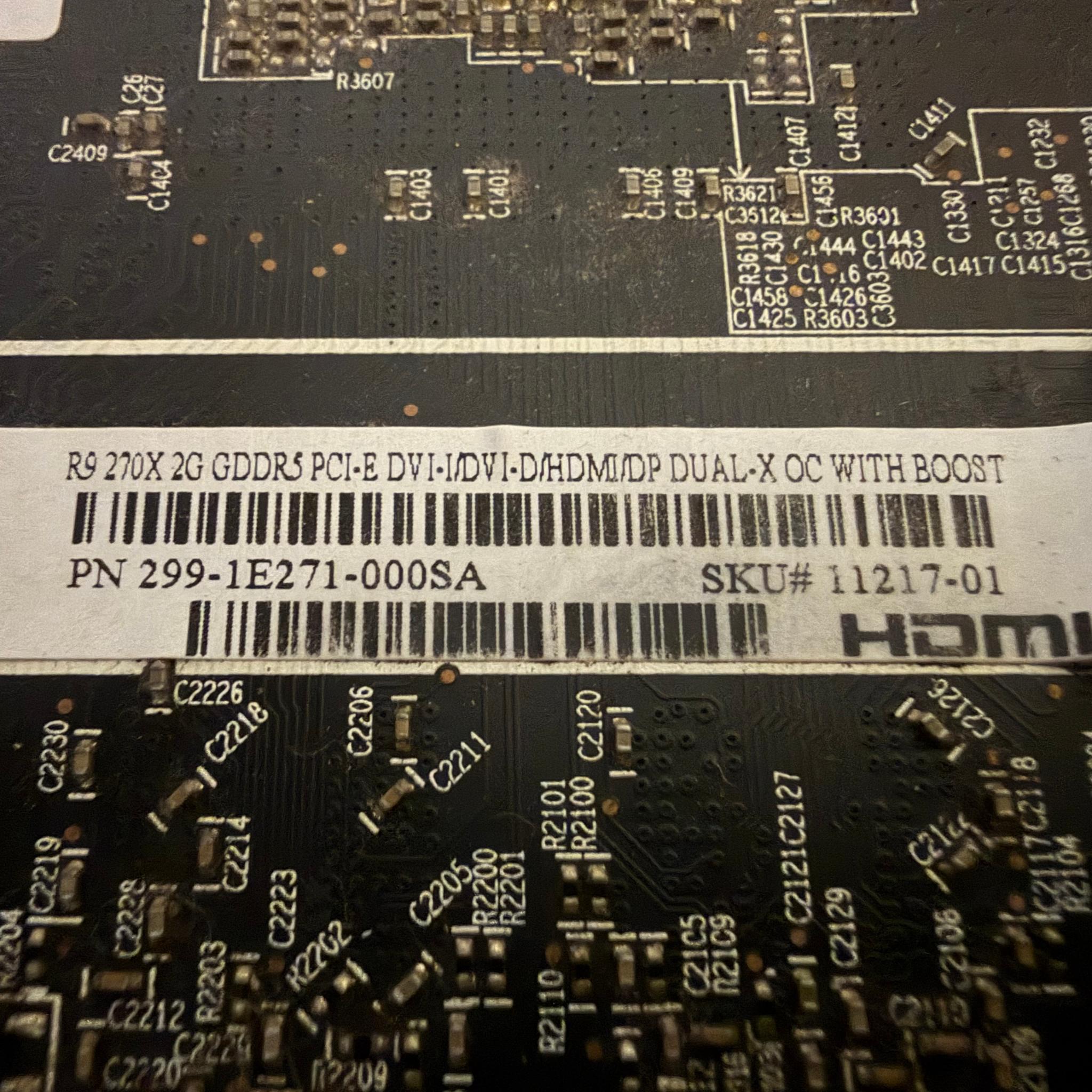 AMD R9 270X 2GB GDDR5 Dual-X OC with Boost