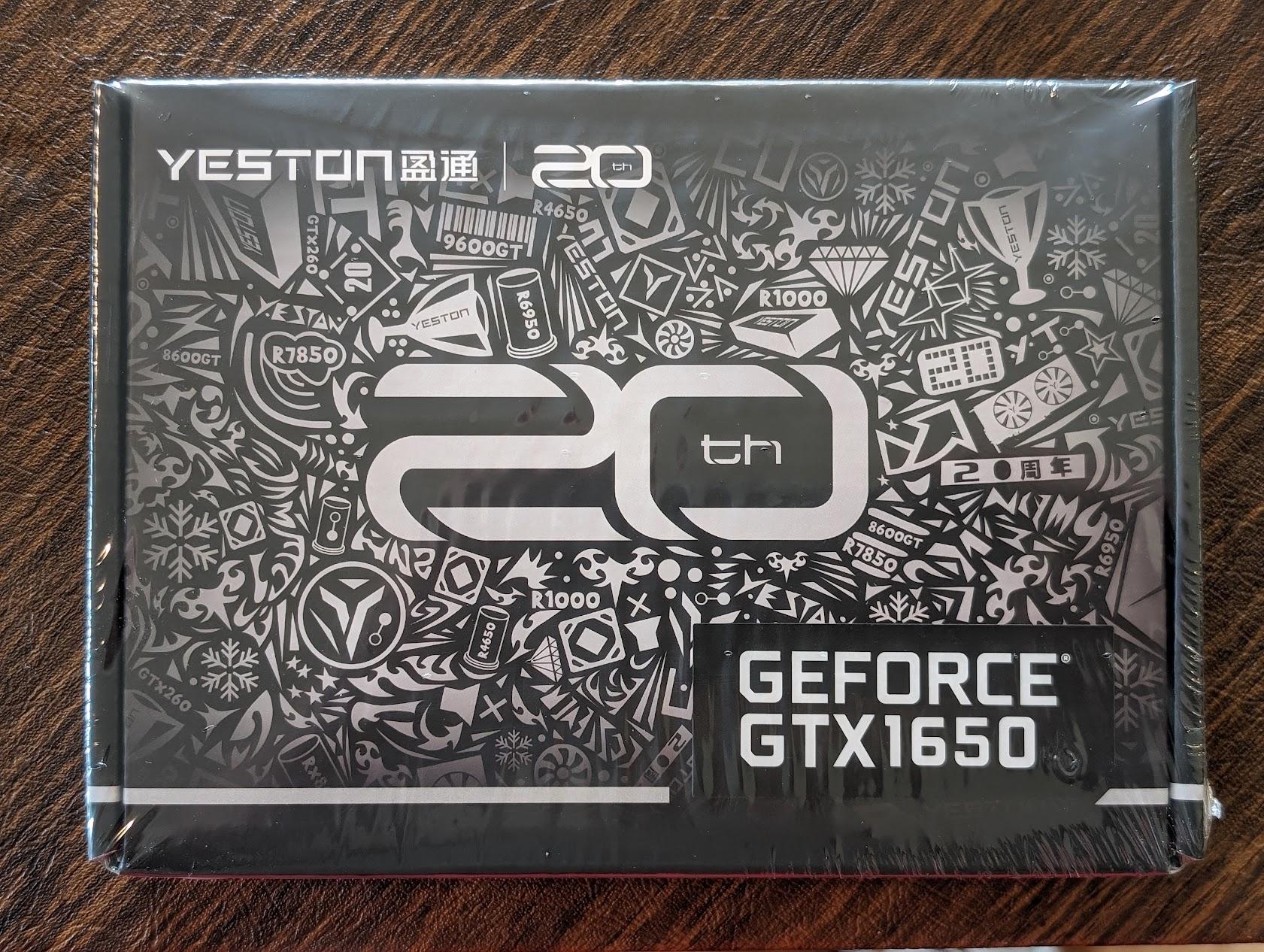 Yeston NVIDIA GeForce GTX1650 4GB GDDR6 - SINGLE SLOT LOW PROFILE - NEW