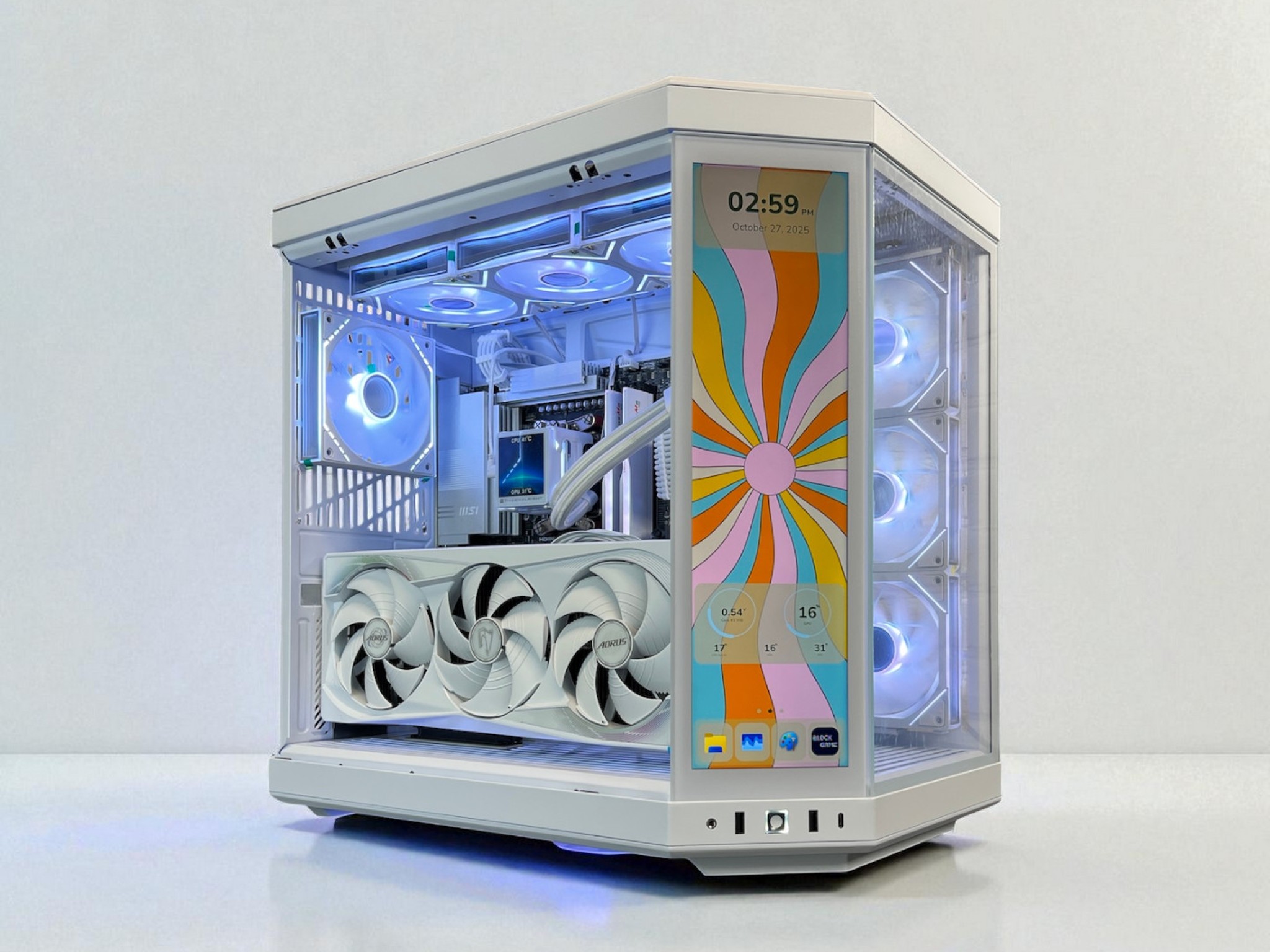 The Touch👈 RTX 5080 Master ICE ❄️ Ryzen 7 9800X3D ❄️ 64GB RAM ❄️ 4TB M.2 ❄️ WIFI 7 🎮 Game Bundle