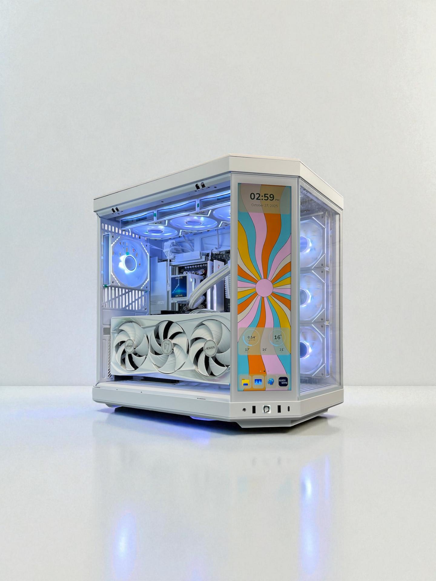 The Touch👈 RTX 5080 Master ICE ❄️ Ryzen 7 9800X3D ❄️ 64GB RAM ❄️ 4TB M.2 ❄️ WIFI 7 🎮 Game Bundle