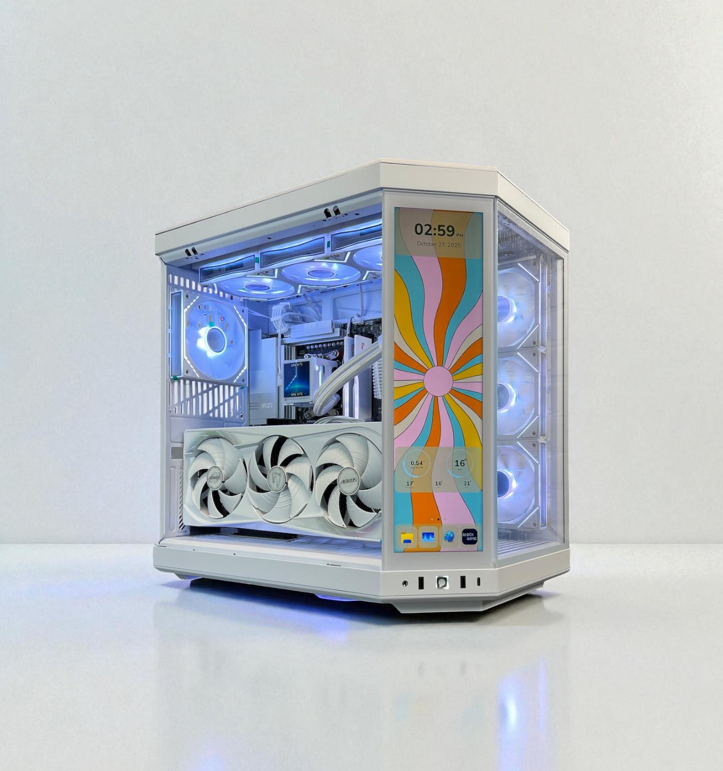 The Touch👈 RTX 5080 Master ICE ❄️ Ryzen 7 9800X3D ❄️ 64GB RAM ❄️ 4TB M.2 ❄️ WIFI 7 🎮 Game Bundle