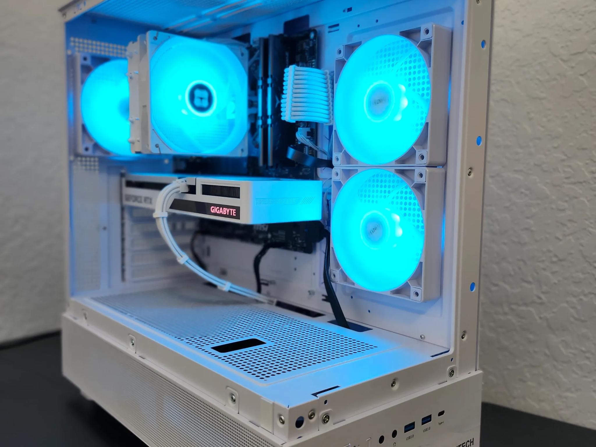 ❄️ Arctic White Gaming PC ❄️ Ryzen 5 5600G + RTX 3060 Vision 12GB | 16GB DDR4 | 1TB NVMe