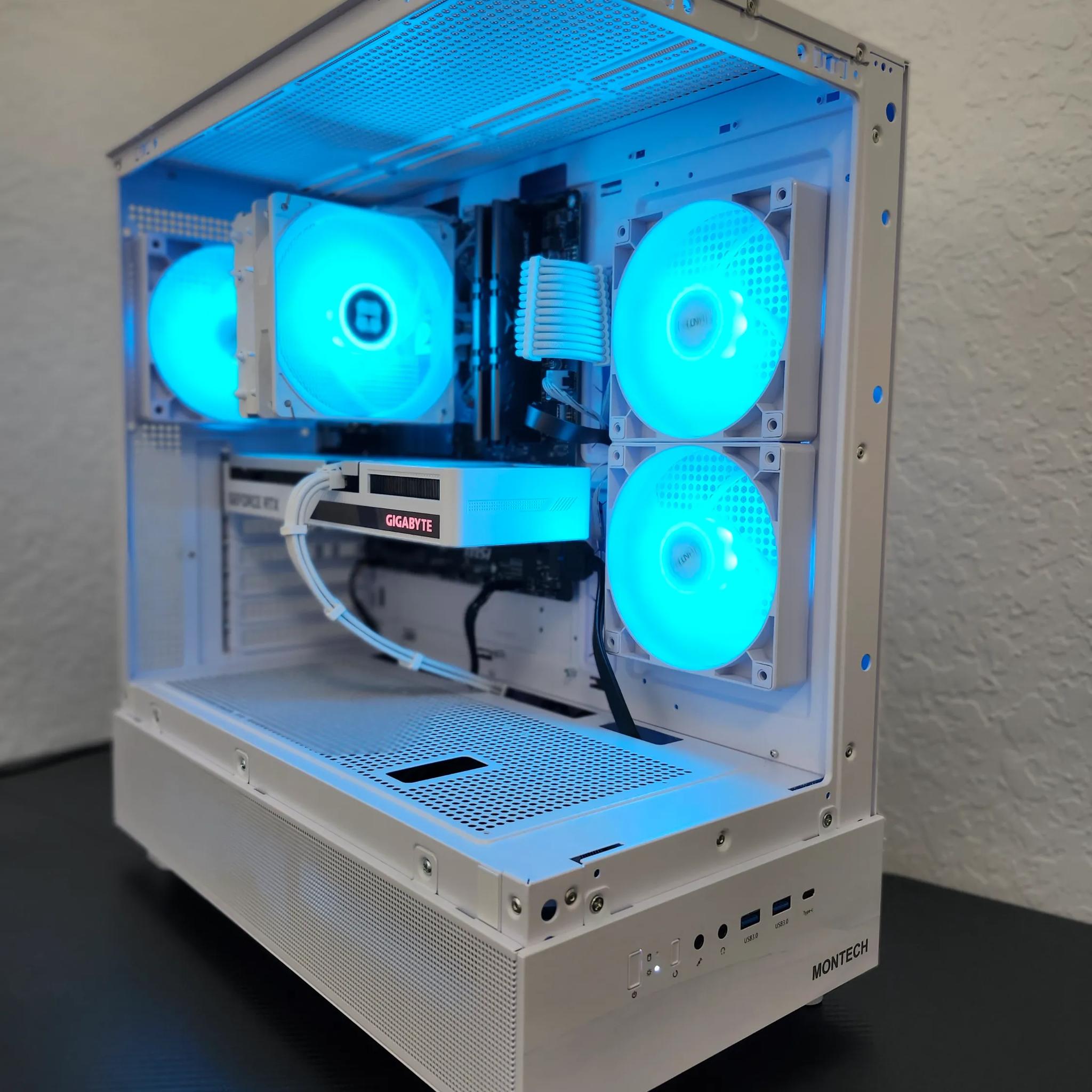 ❄️ Arctic White Gaming PC ❄️ Ryzen 5 5600G + RTX 3060 Vision 12GB | 16GB DDR4 | 1TB NVMe