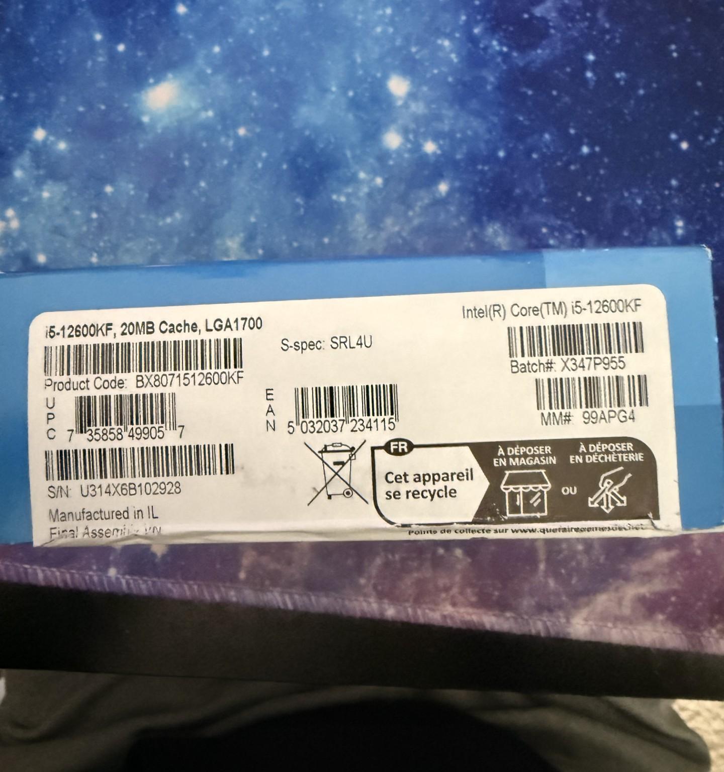 Intel Core i5-12600KF