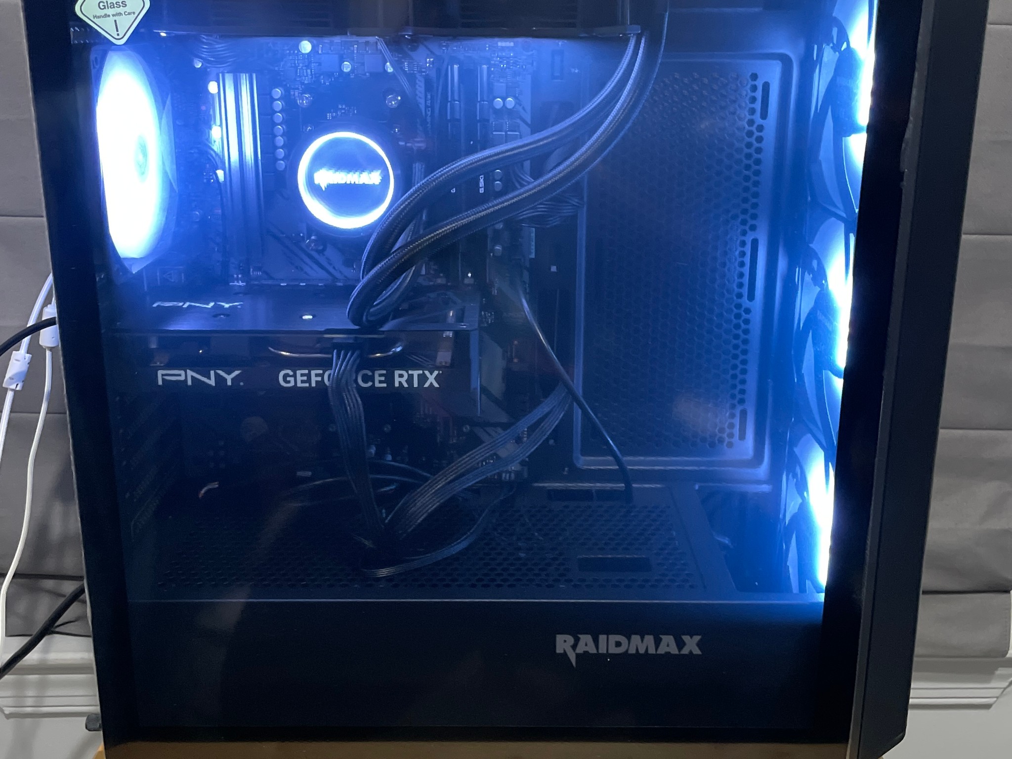 🌌 Blue Nova | Ryzen 5 5500 | RTX 4060 8GB | 32GB RAM | 1TB NVMe | Liquid Cooled