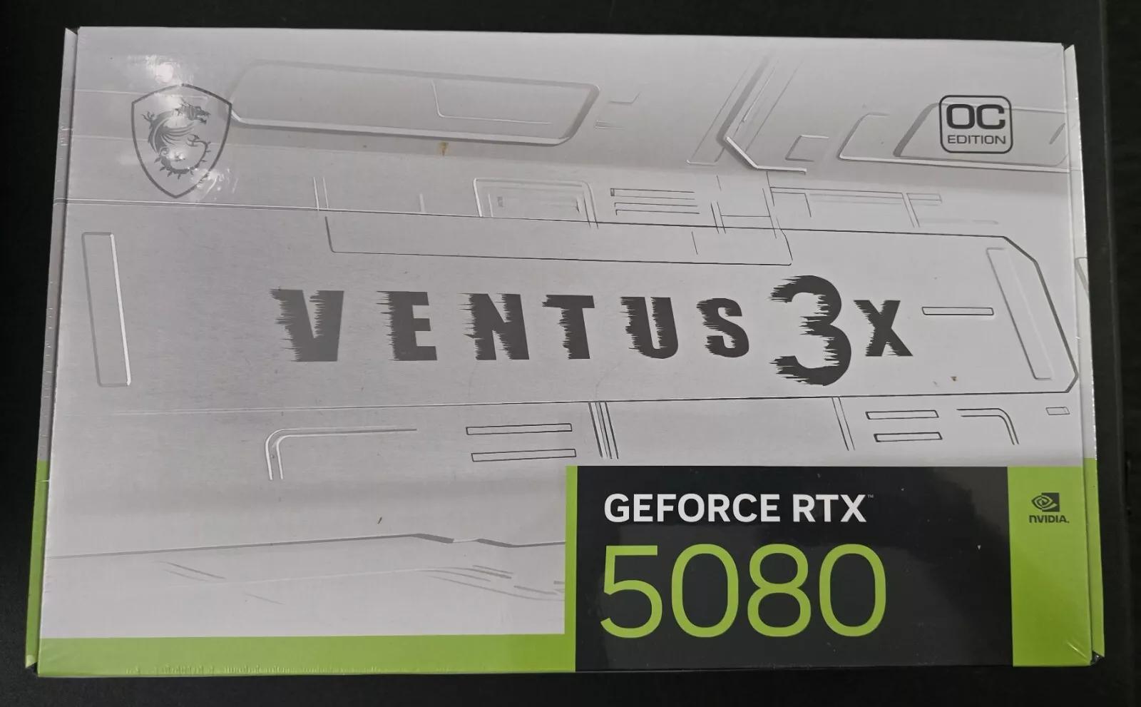 MSI GeForce RTX 5080 16G Ventus 3X OC White – Brand New & Sealed