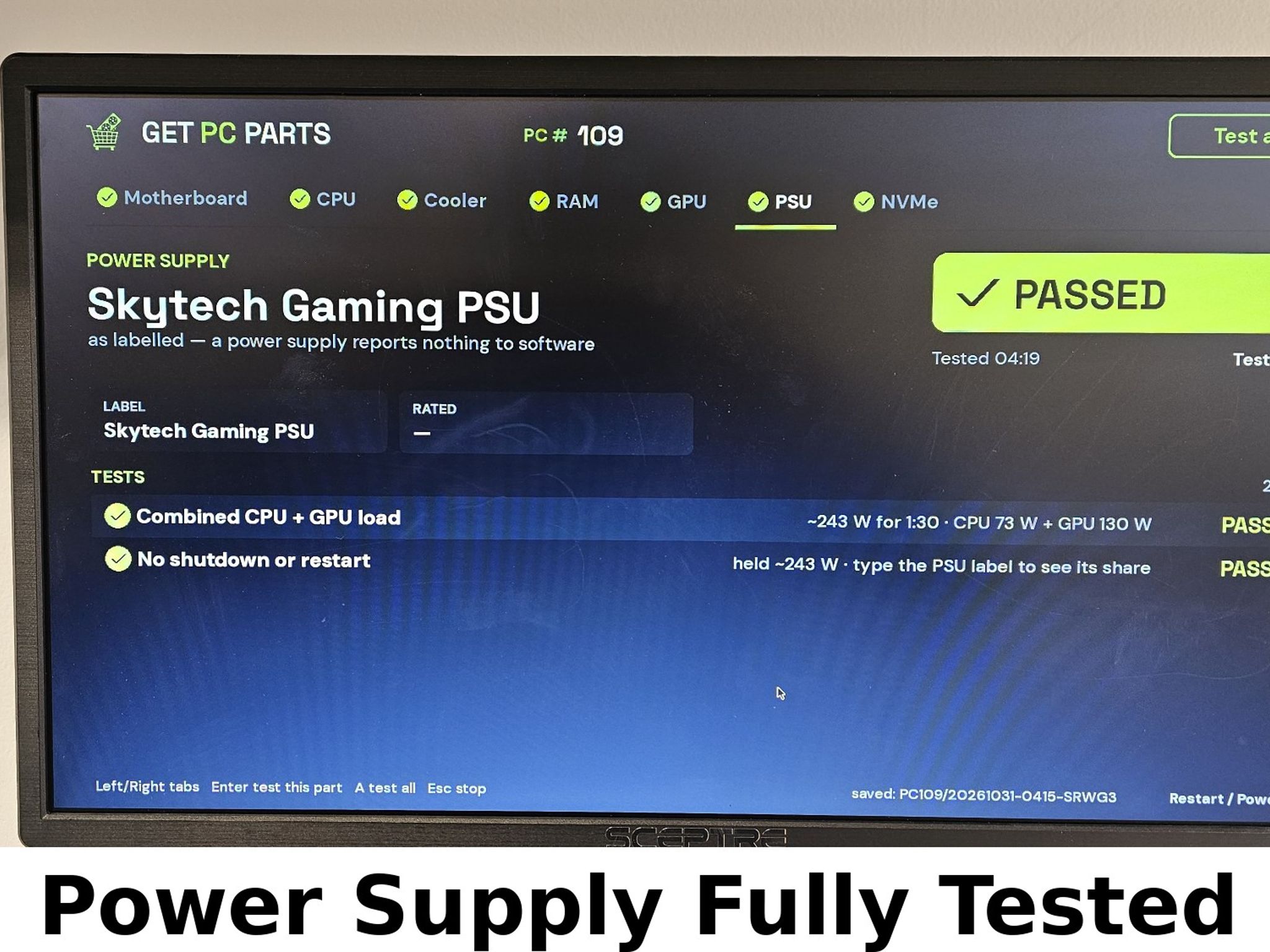 650 Watt PSU Montech Alpha Gold 650 Power Supply