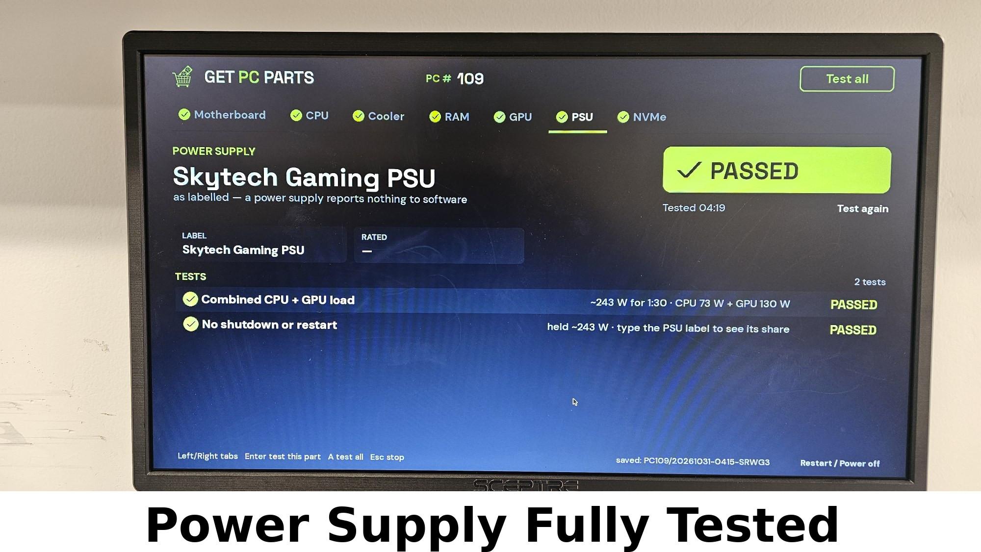 650 Watt PSU Montech Alpha Gold 650 Power Supply