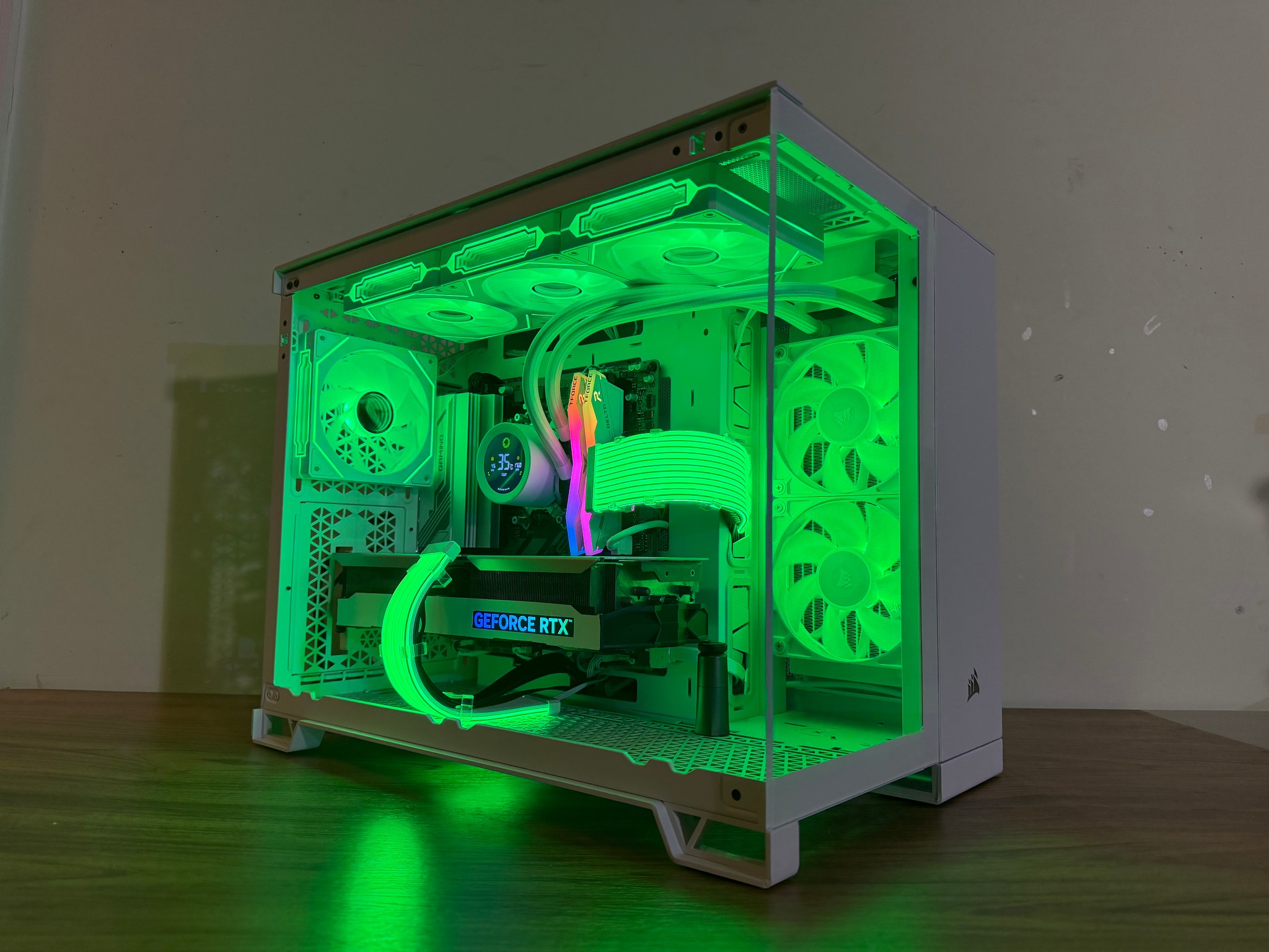 ❄️Corsair Glacier Prime: RTX 4070 Ti • Ryzen 9600X • DDR5 • All-White RGB Build