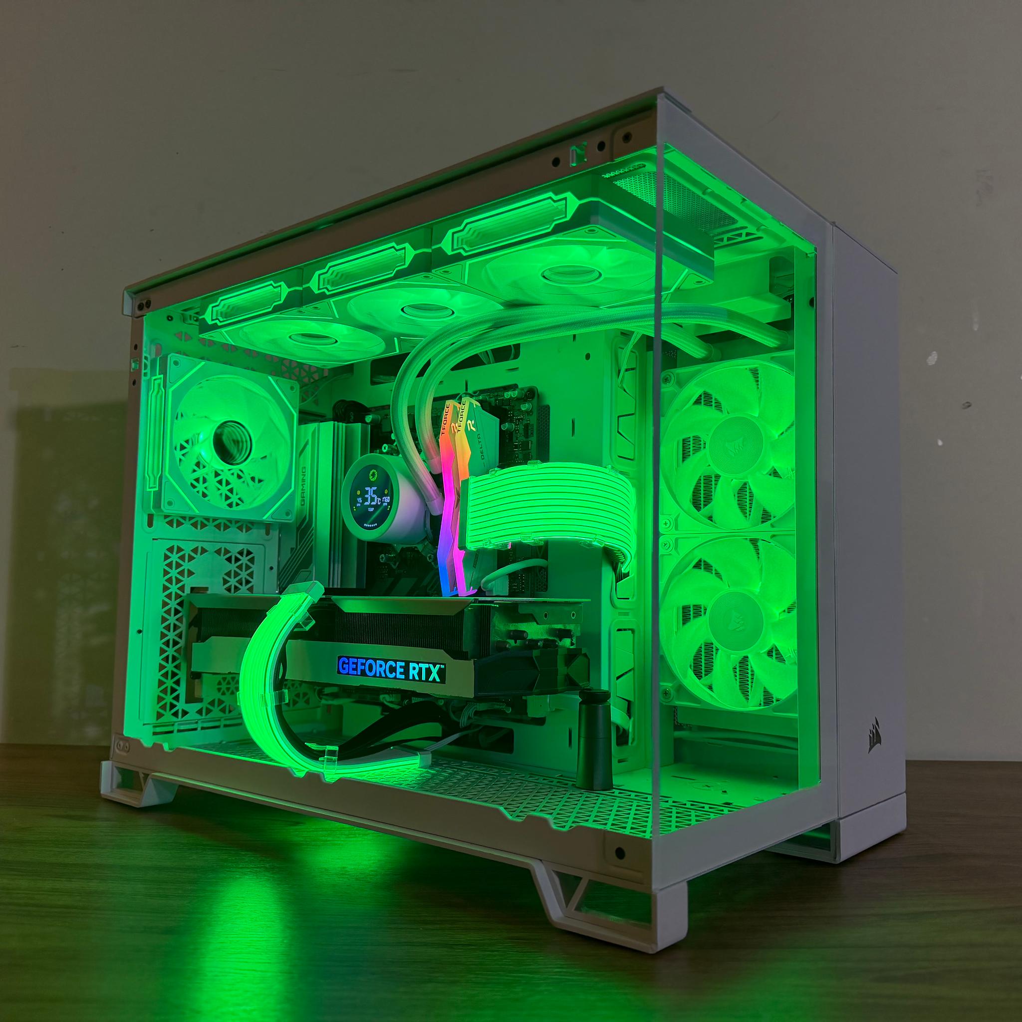 ❄️Corsair Glacier Prime: RTX 4070 Ti • Ryzen 9600X • DDR5 • All-White RGB Build