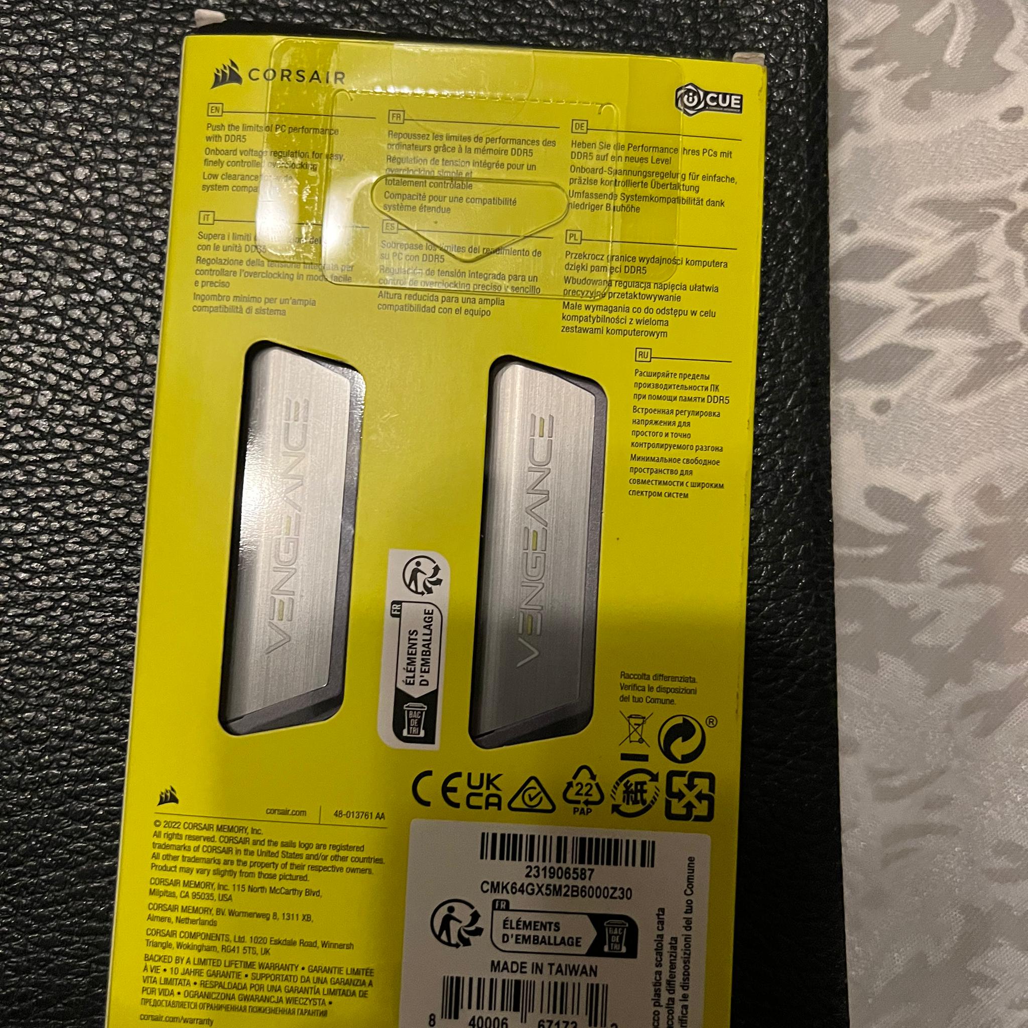 Corsair Vengeance DDR5 6000 64 GB