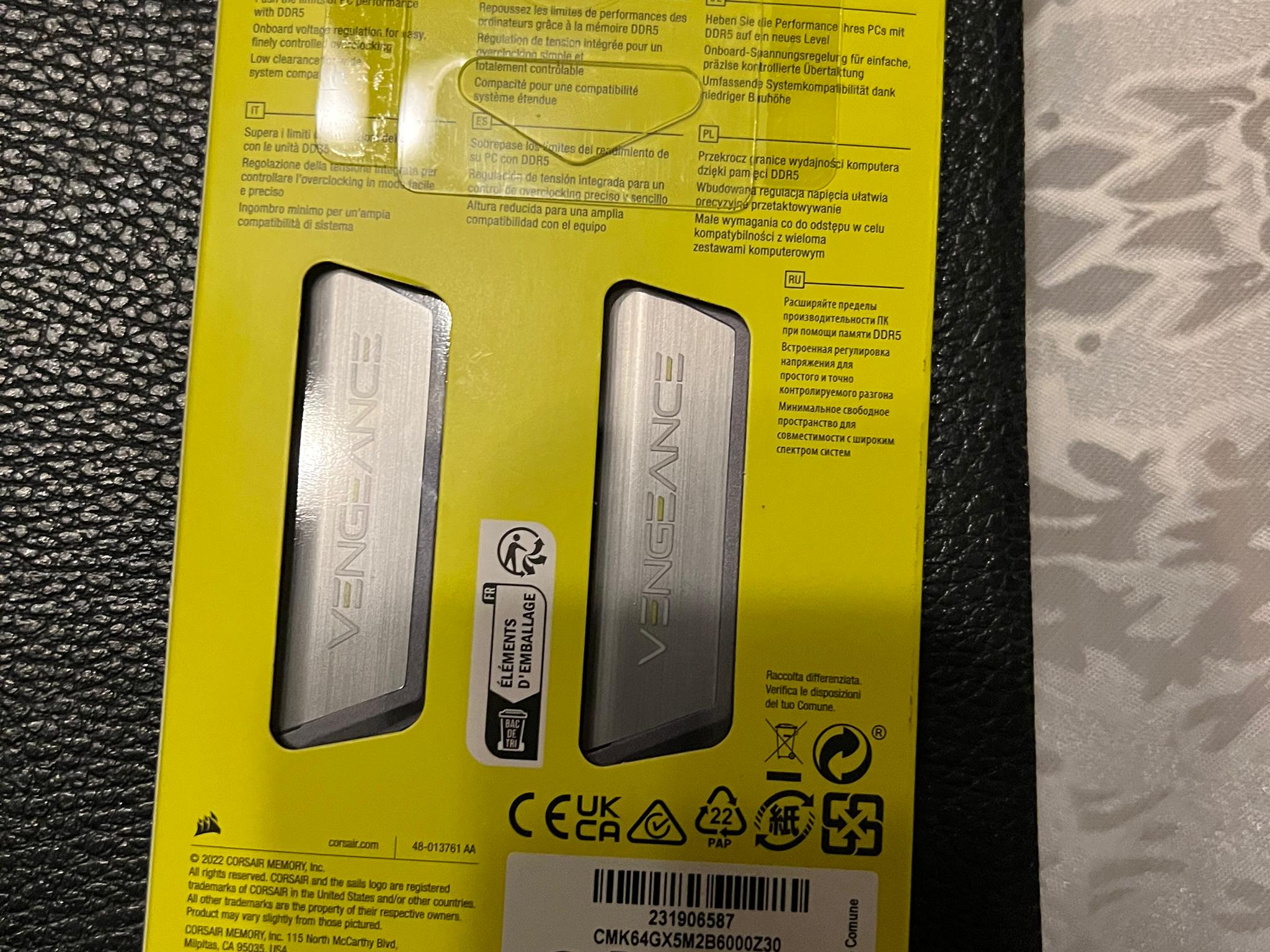 Corsair Vengeance DDR5 6000 64 GB