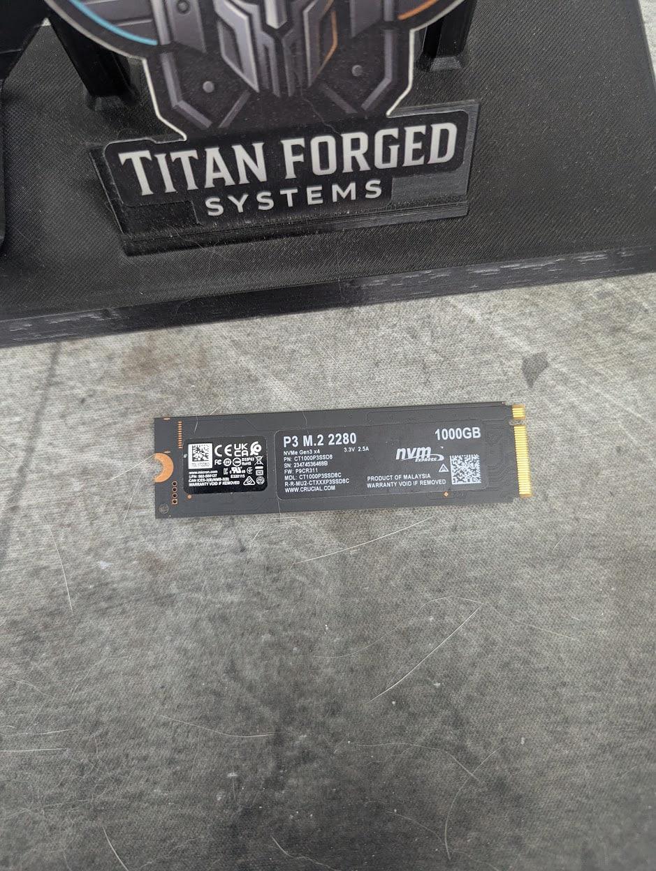 🔷 Crucial P3 M.2 2280 NVMe Gen3 1TB