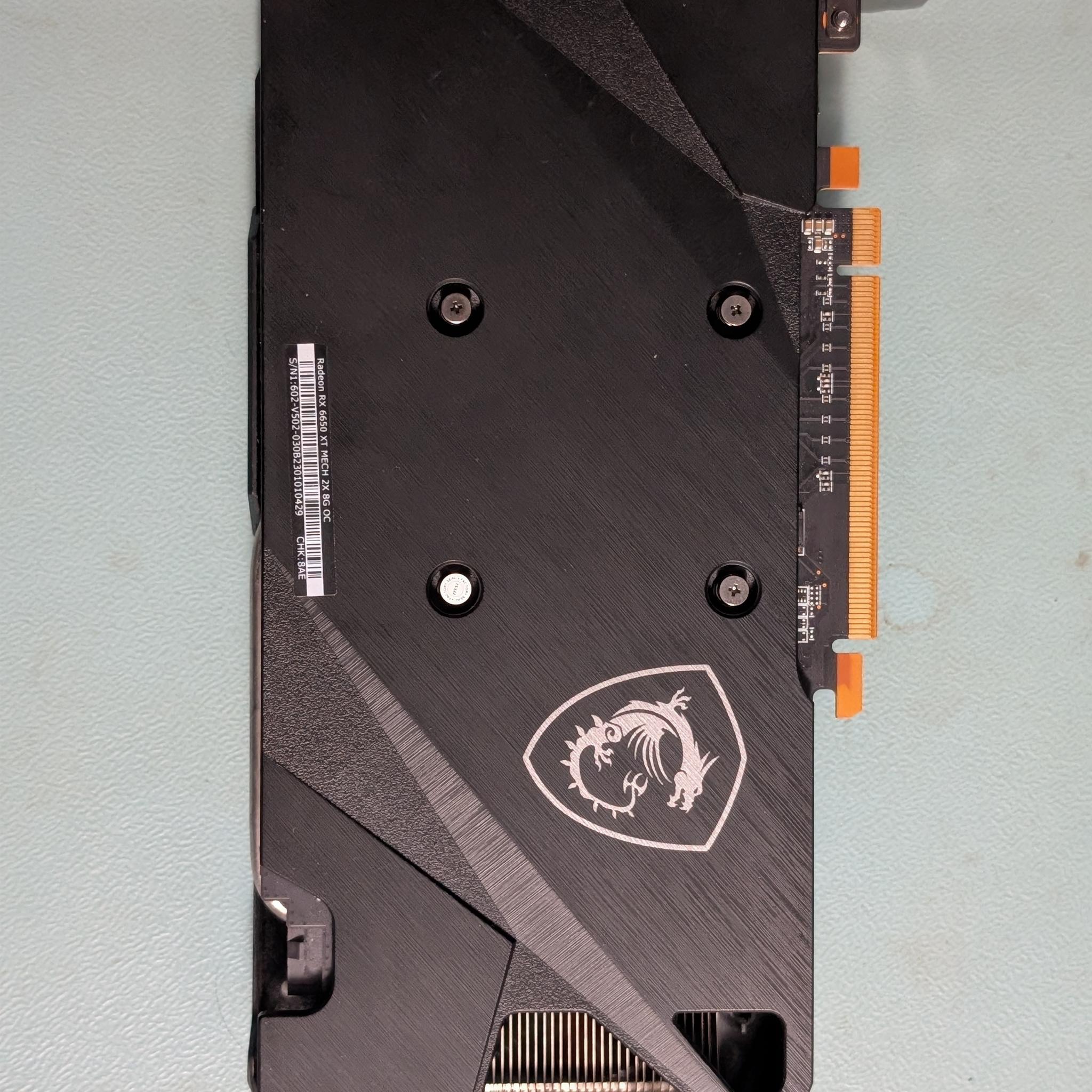 MSI MECH 2X OC Radeon RX 6650 XT (Please Read)