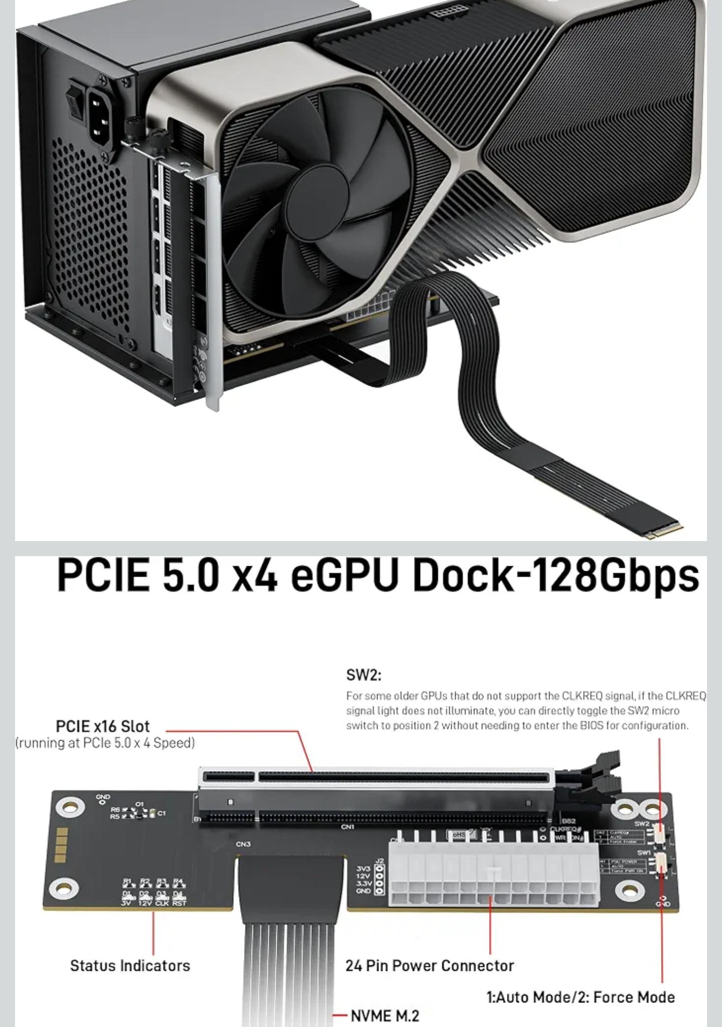 Intel NUC SWNUC11PAHi700 i7 1165G7 + 32gb DDR4 + 512gb ssd + PCIE 5.0 GPU Dock