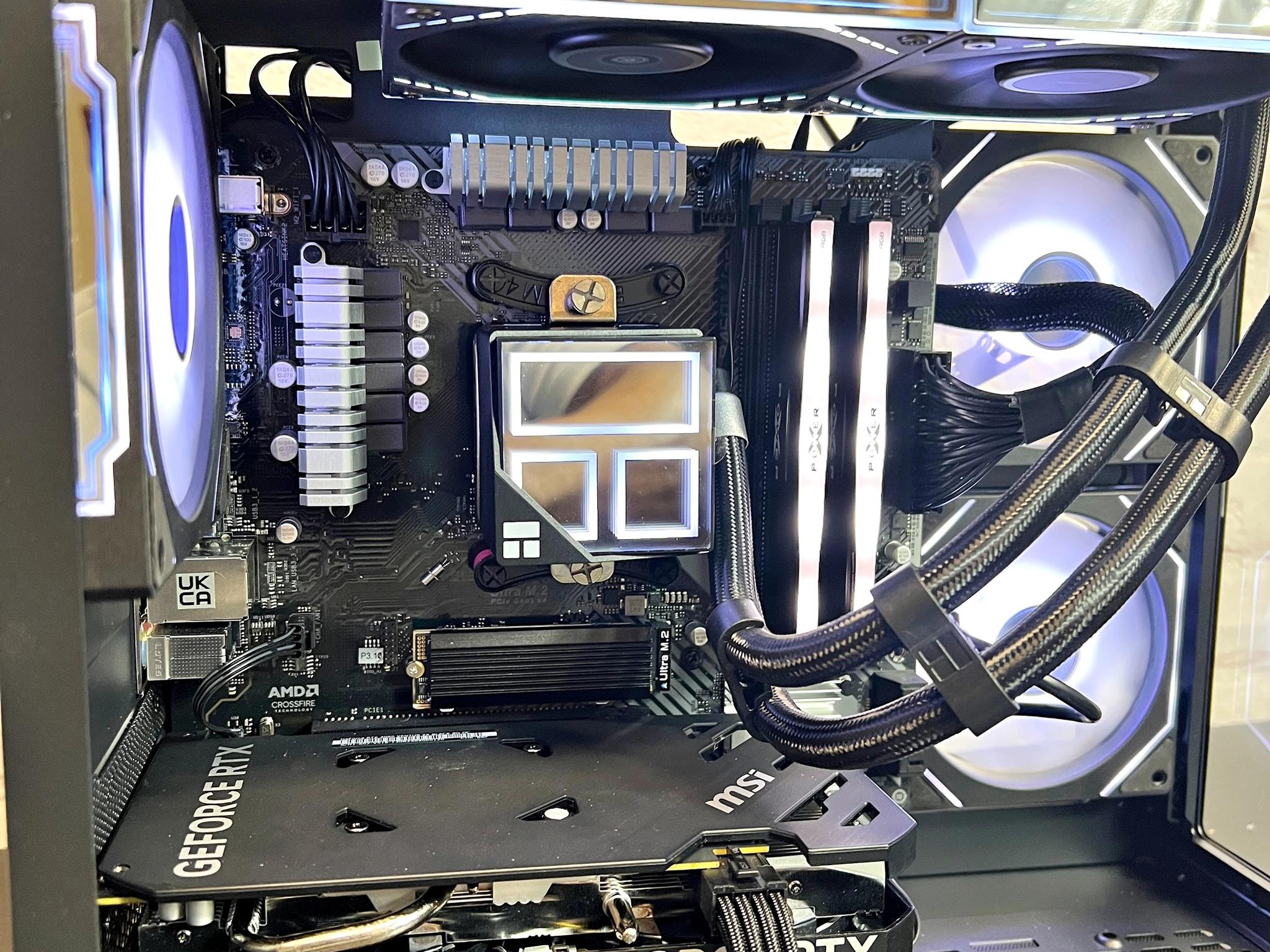 Liquid Cooled RTX 4060 Ryzen 5 5500 16GB RAM 1TB M.2 Gaming PC