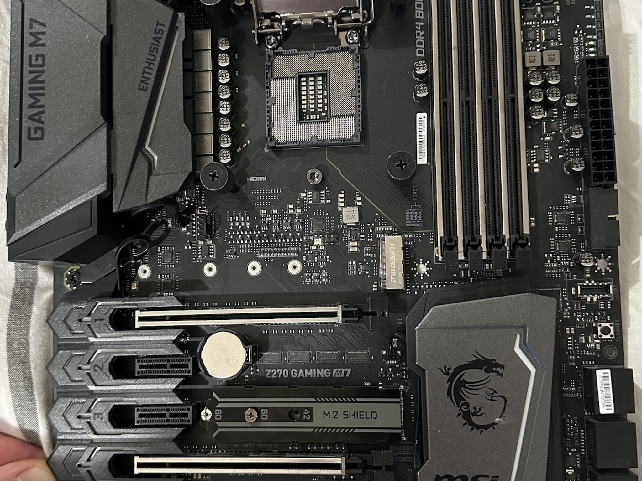 MSI Z270 Gaming M7 + i7-7700K