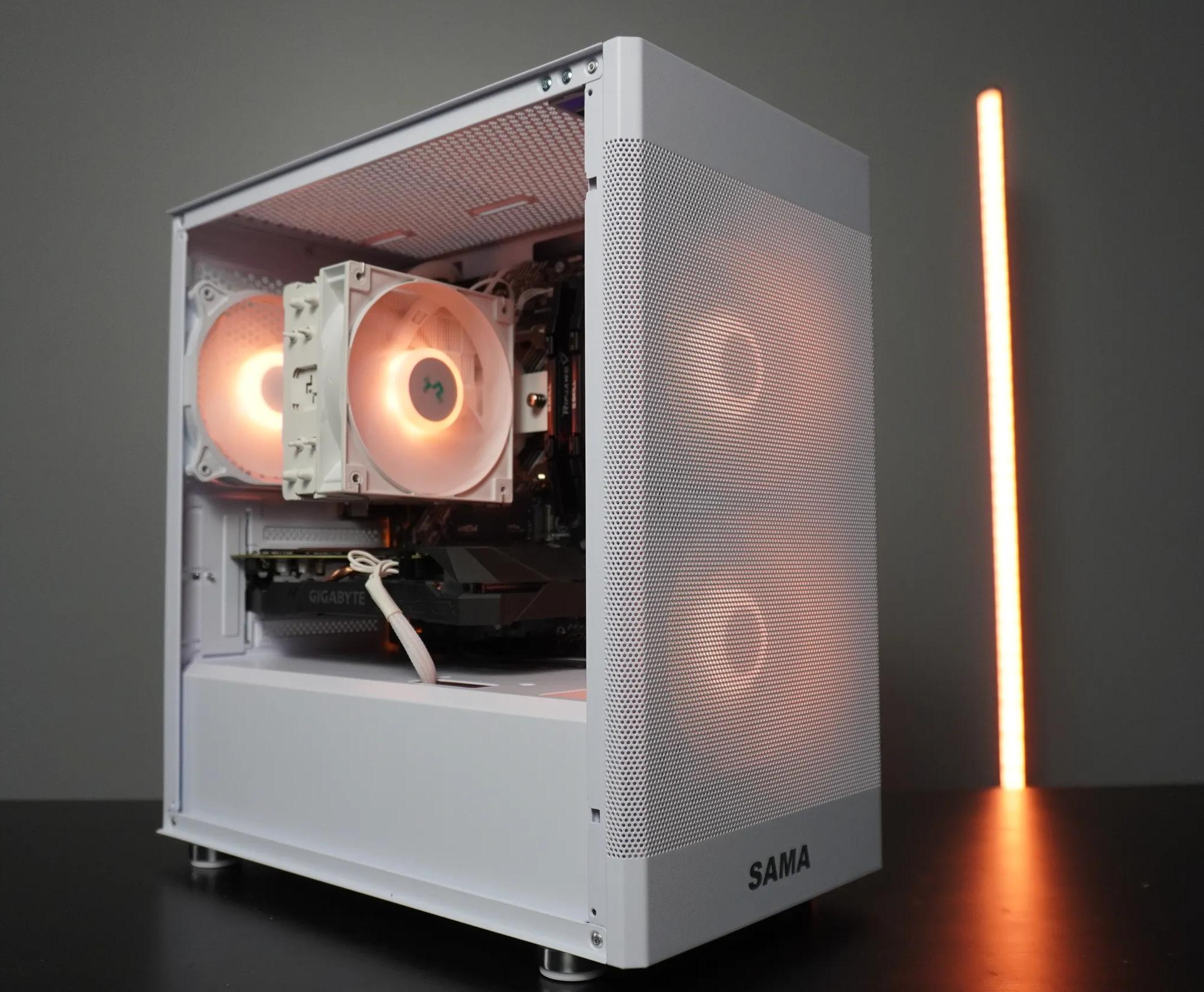 🤍CLEAN WHITE🤍 1080p Value PC 💚GTX 1660 6GB 🧡Ryzen 5 2600 6 Cores | 16GB RAM | 1TB NVME