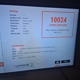 Gaming PC  iBUYPOWER Trace 4 with a Ryzen 5 6 cores and 12 threads 3600 RX 5500 XT  (4GB VRAM