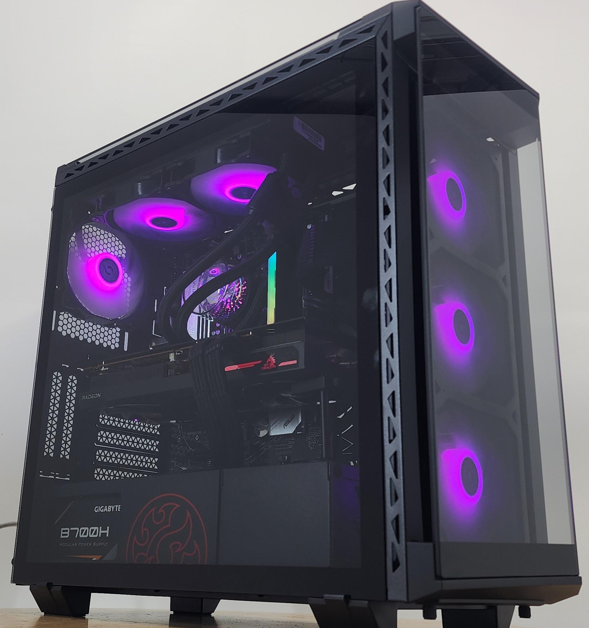 Gaming PC Ryzen 5 7600X 16GB RAM 512GB SSD + 2TB HDD RX 6800 XT 16GB Win11 PC