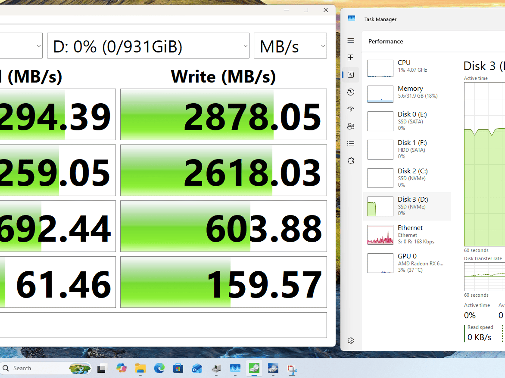 Samsung 980 1 TB M.2-2280, PCIe 3x4 NVMe