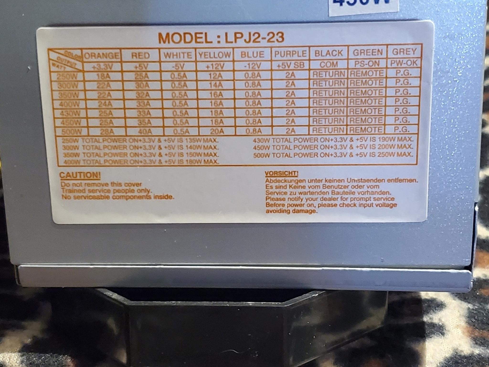 Linkworld 430w Power Supply