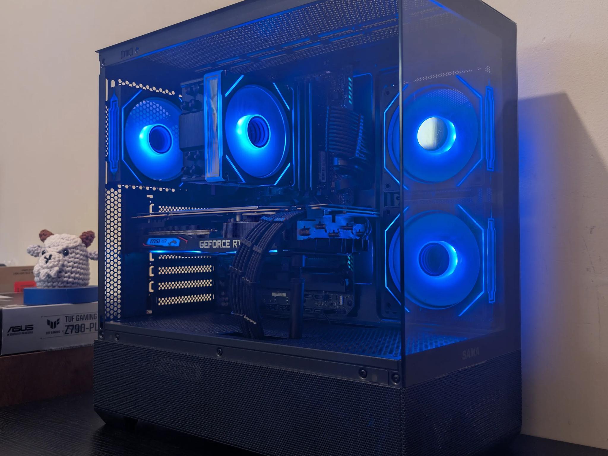 🐦‍⬛1440p Black RGB Gaming PC | RTX 2070 Super | i7 11700 | 1TB SSD | 48GB RAM | WiFi & Bluetooth🐦‍⬛