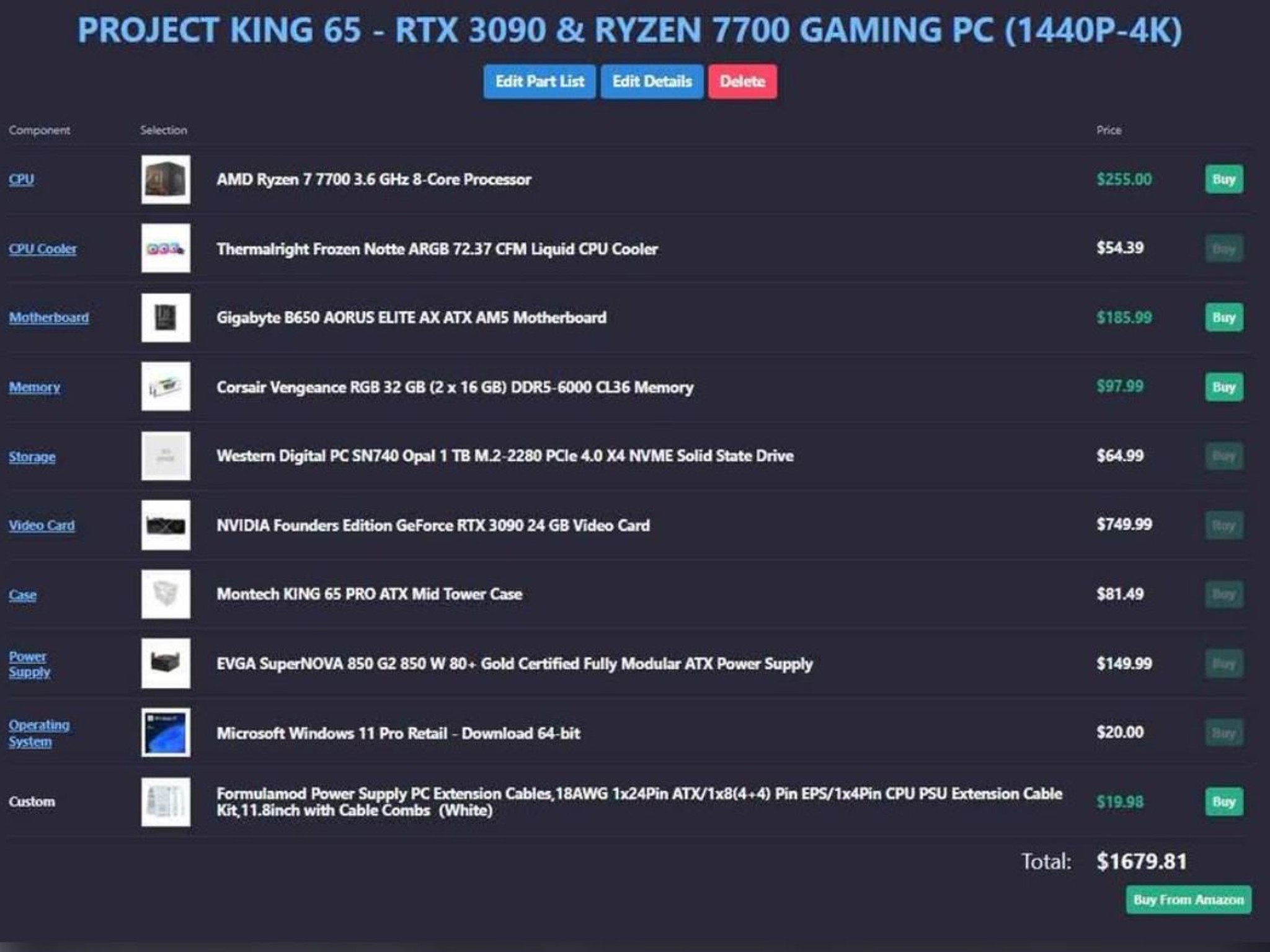 🗽PROJECT FREEDOM🗽 RTX 3090 | RYZEN 7700 | 32GB DDR5 | 1TB SSD | BNIB | 1440P/4K | GAMING PC $1709