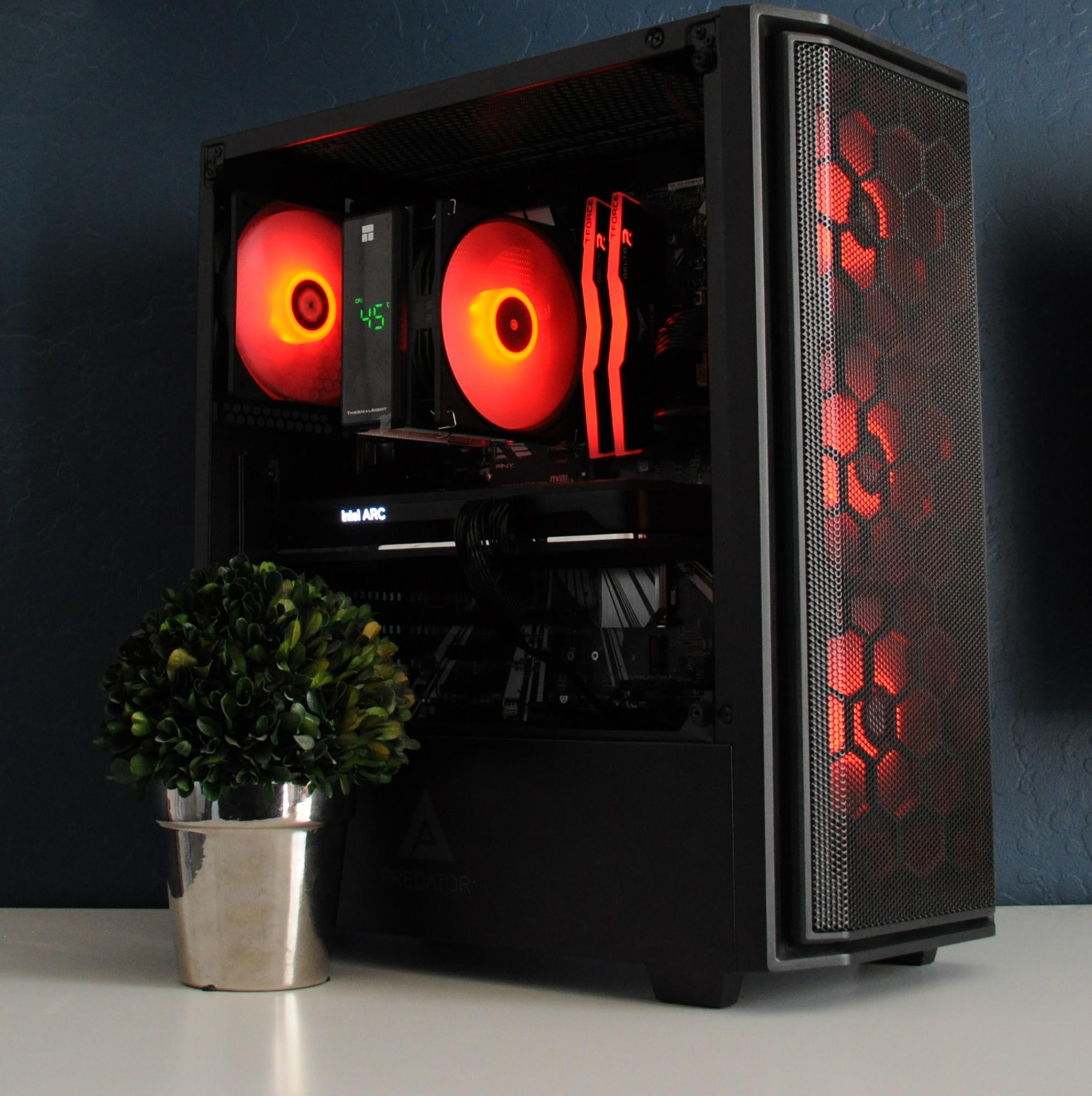 ALL INTEL GAMING PC | WIN 11 READY | ARC A750 | I5 9400F | 16GB RAM | 1TB SSD | ARGB | 1080P/1440P