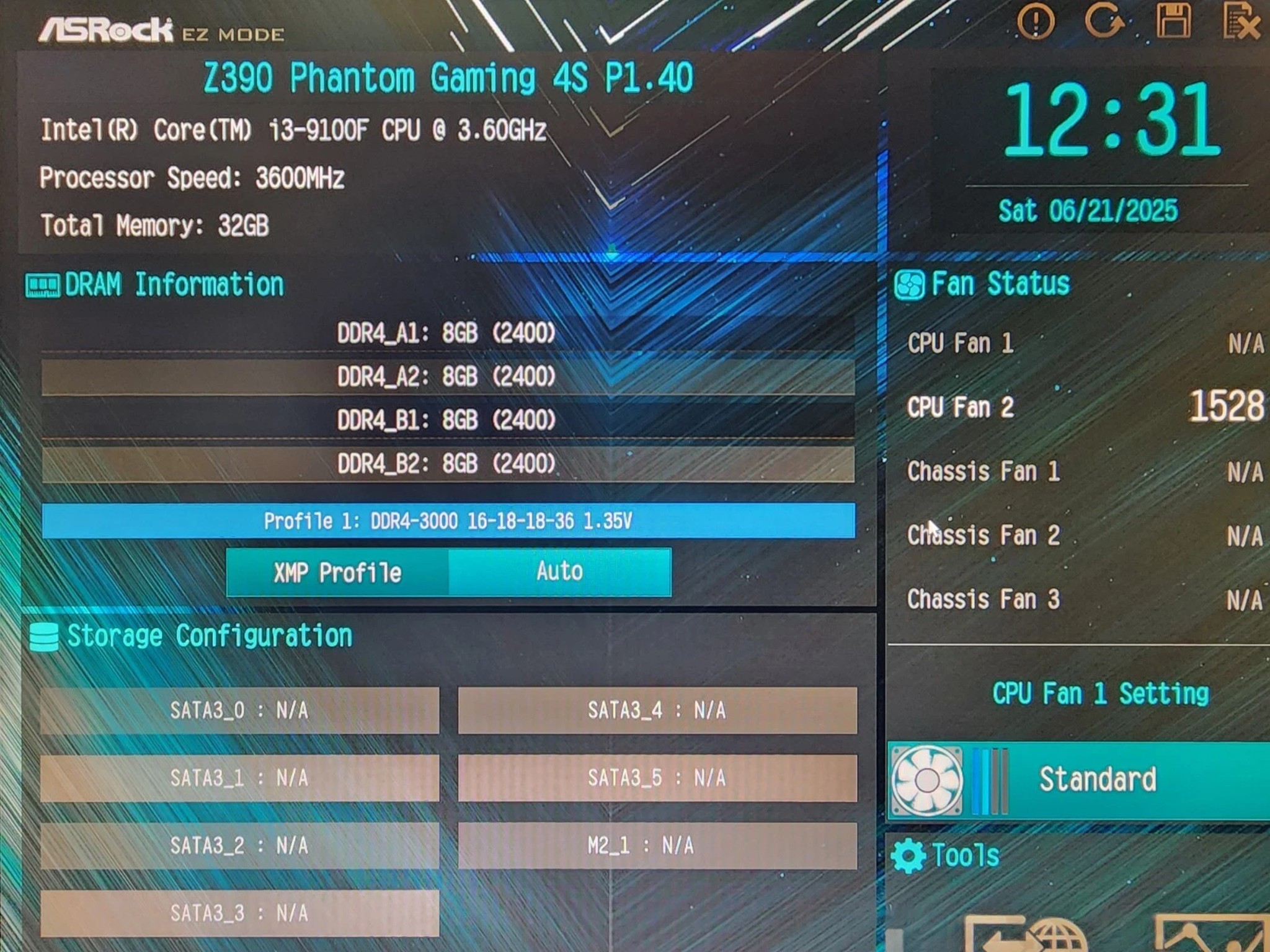 UPDATED BIOS ASROCK Z390 Phantom Gaming 4S/AC WIFI LGA1151 DDR4 ATX MOTHERBOARD