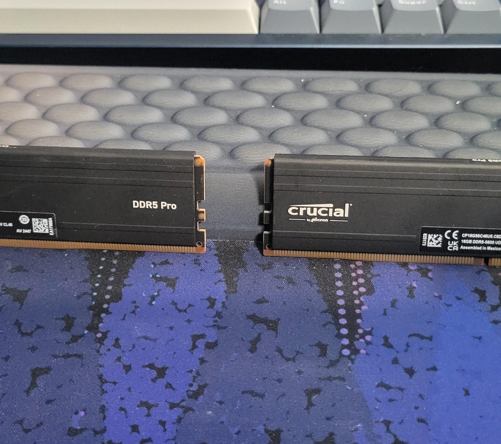Crucial Pro 32GB DDR5 RAM Kit (2x16GB) 5600MHz XMP/EXPO (No Box)