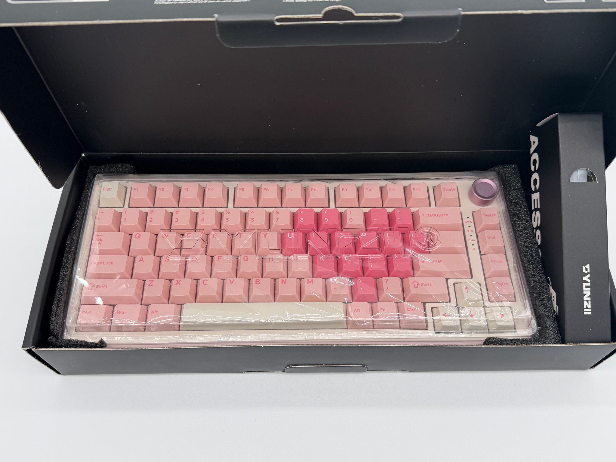 YUNZII B75 PRO Wireless Mechanical Keyboard,75% Layout with Knob,Hot Swap Gasket