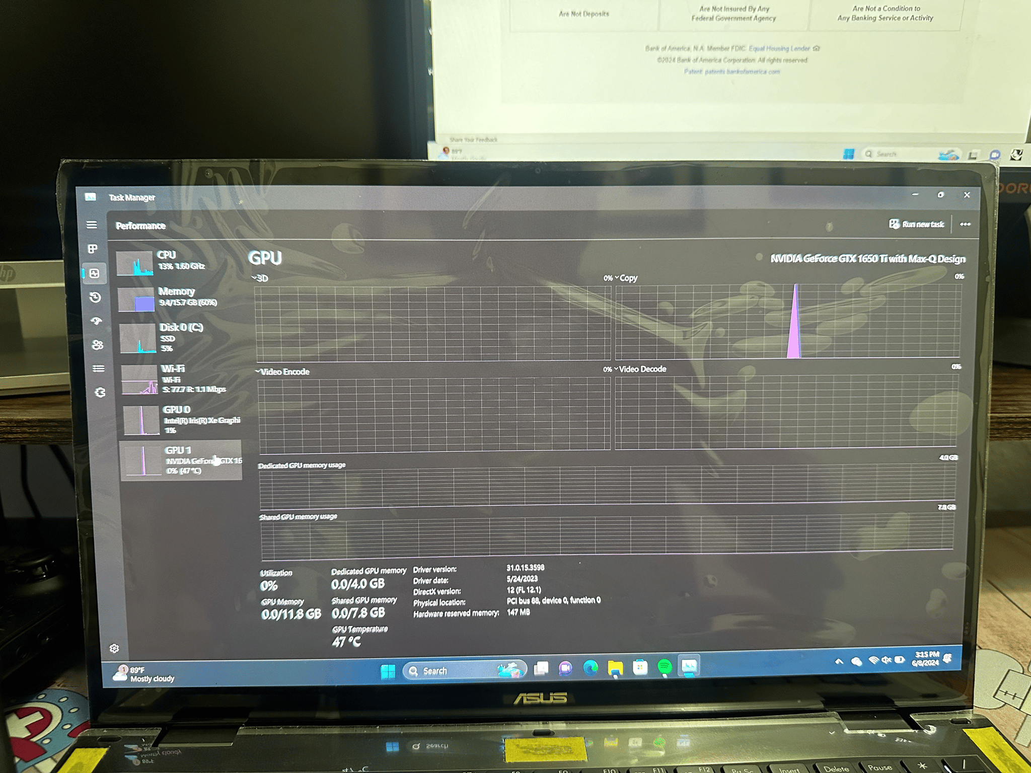 ASUS Zenbook 4K display laptop with Nvidia Graphics