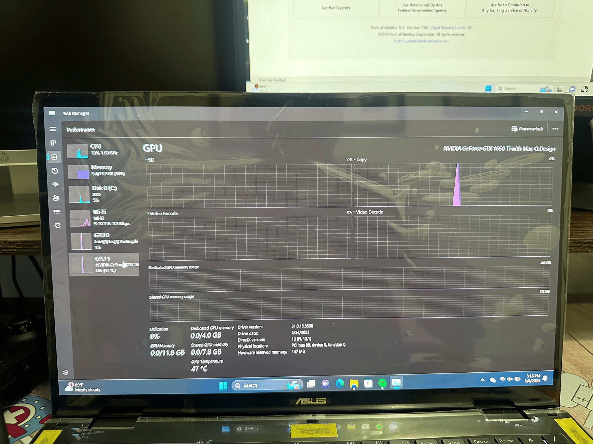 ASUS Zenbook 4K display laptop with Nvidia Graphics