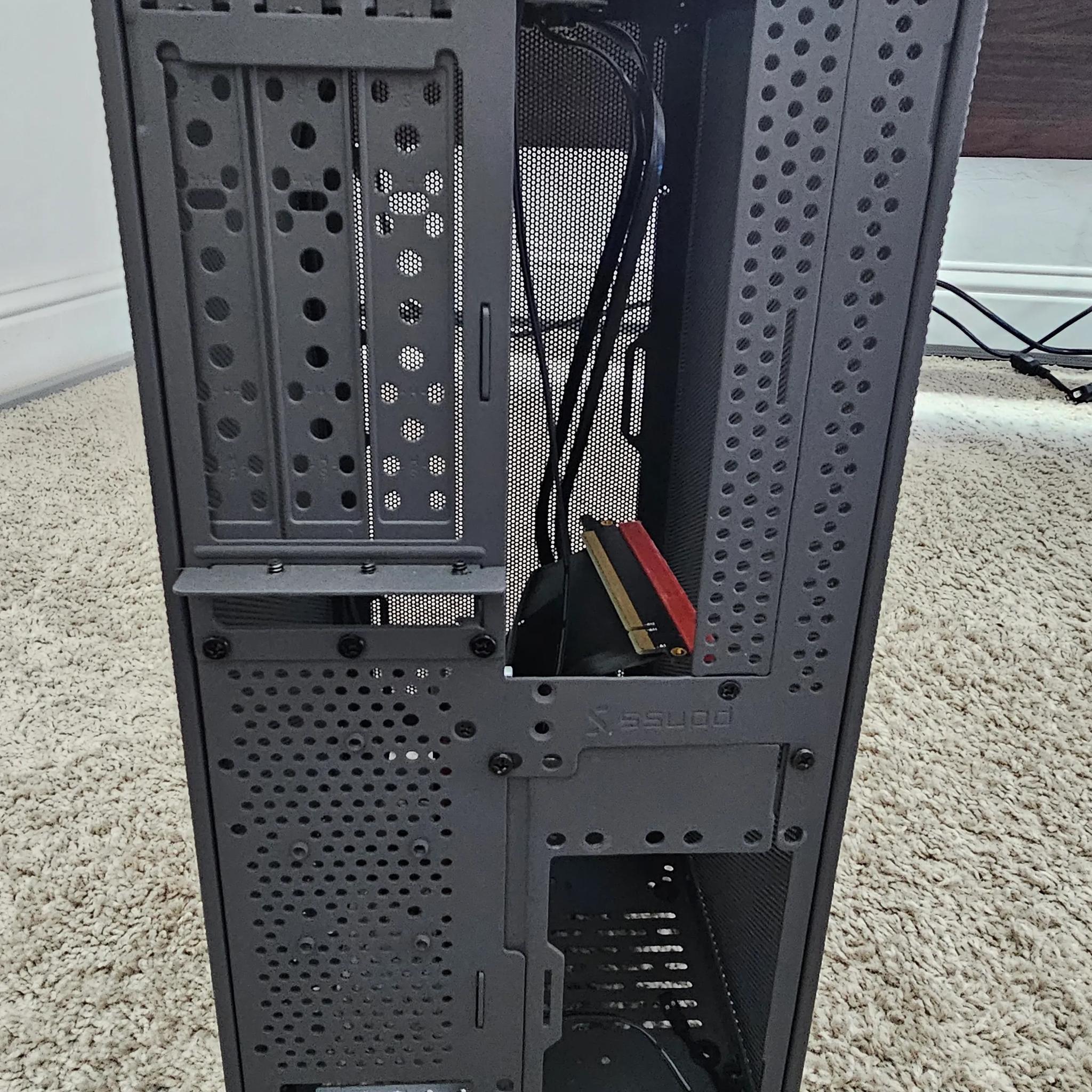 SSUPD Meshroom S Mini-ITX SFF Case - Full mesh Side Panel with PCIe 4.0 Riser Cable (Gray)