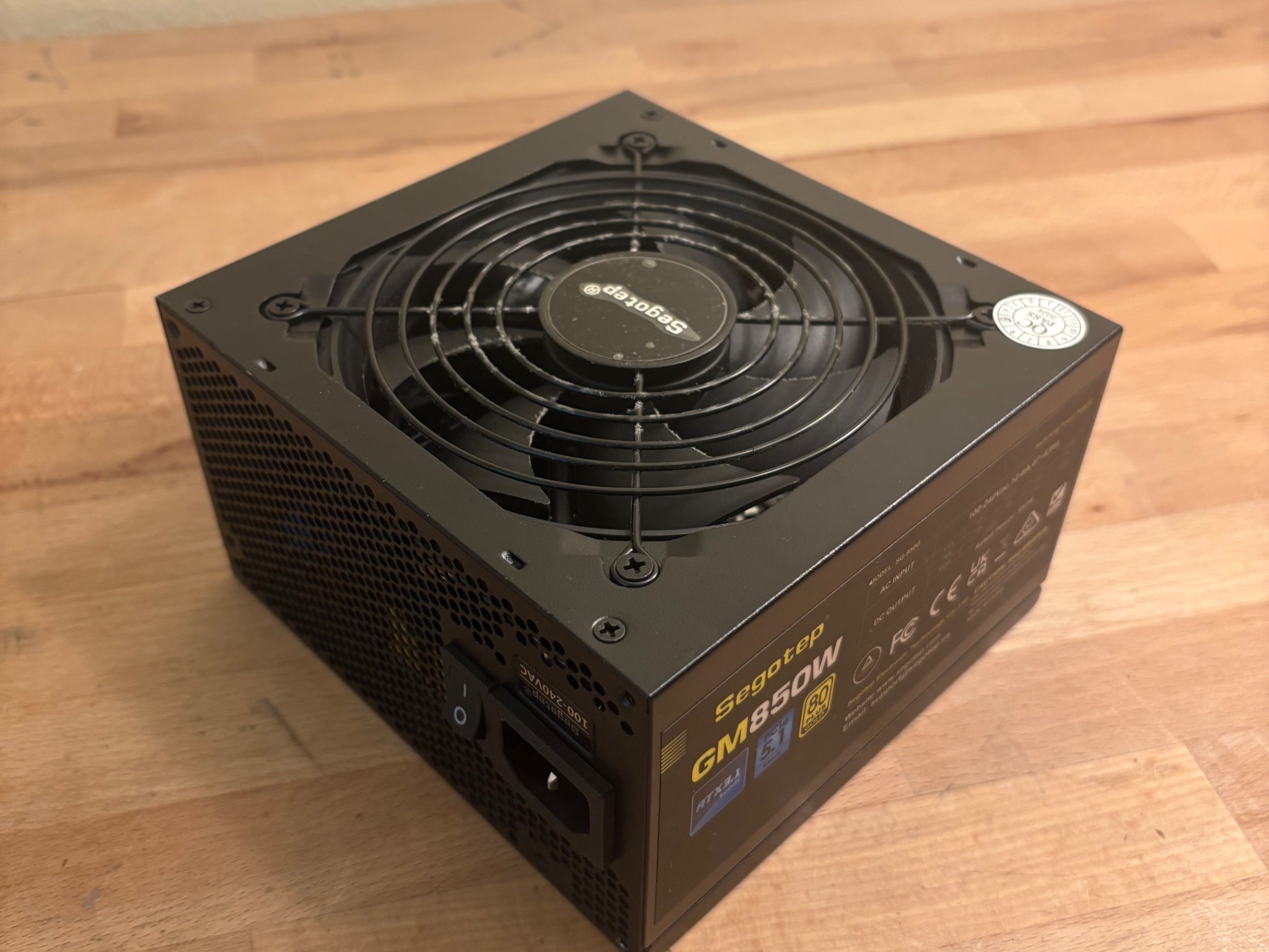 Segotep GM850 850W 80+ Gold Fully Modular ATX Power Supply