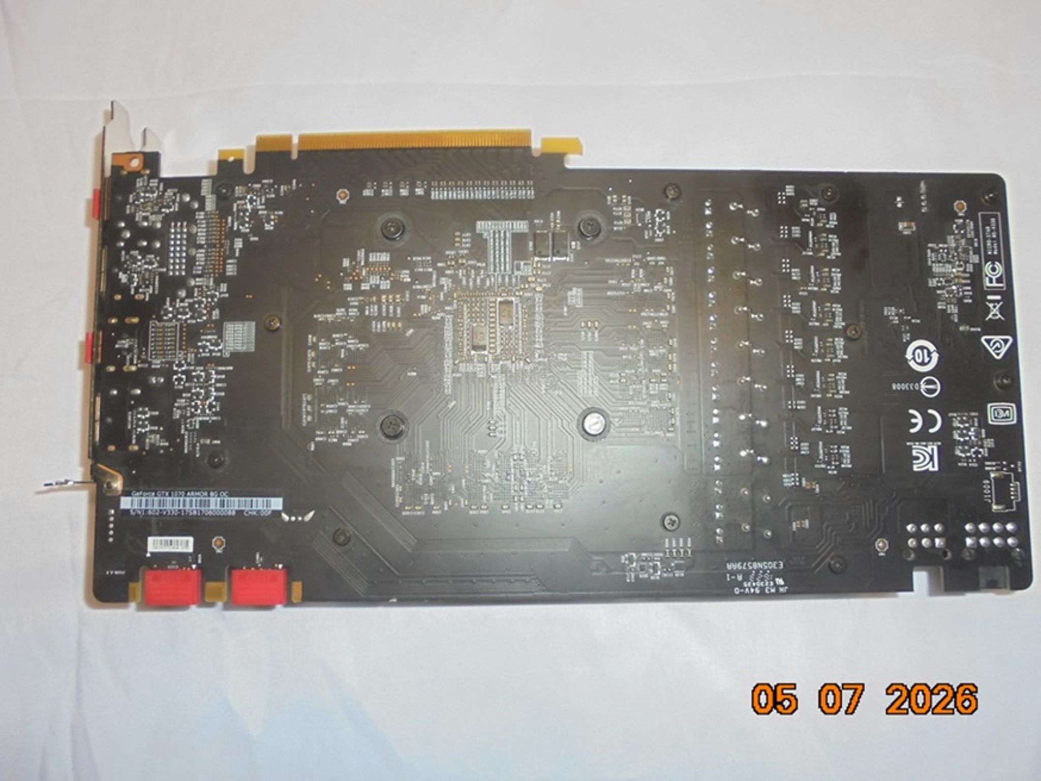 MSI ARMOR OC GeForce GTX 1070/Great Working Condition/Low Runtime