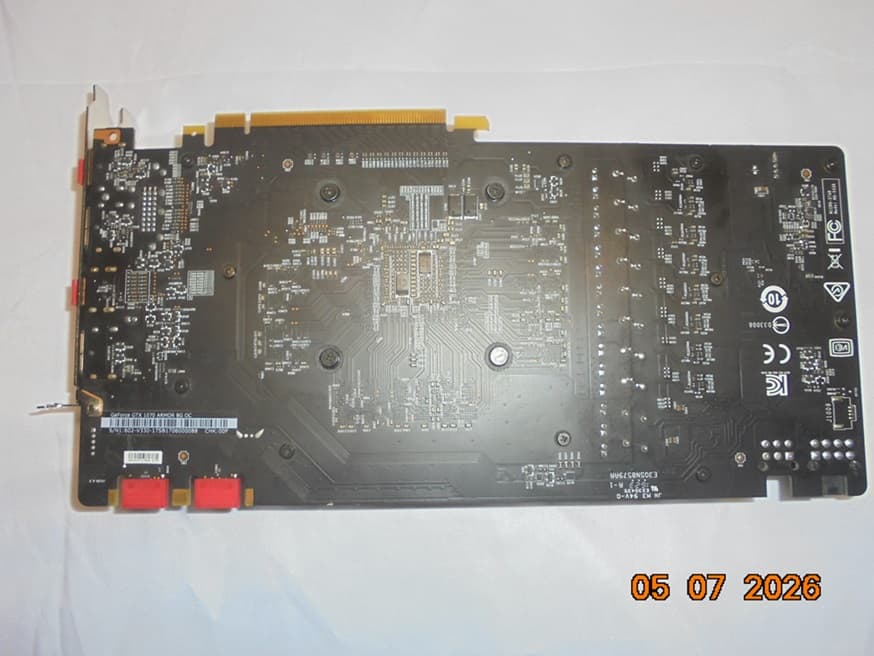 MSI ARMOR OC GeForce GTX 1070/Great Working Condition/Low Runtime