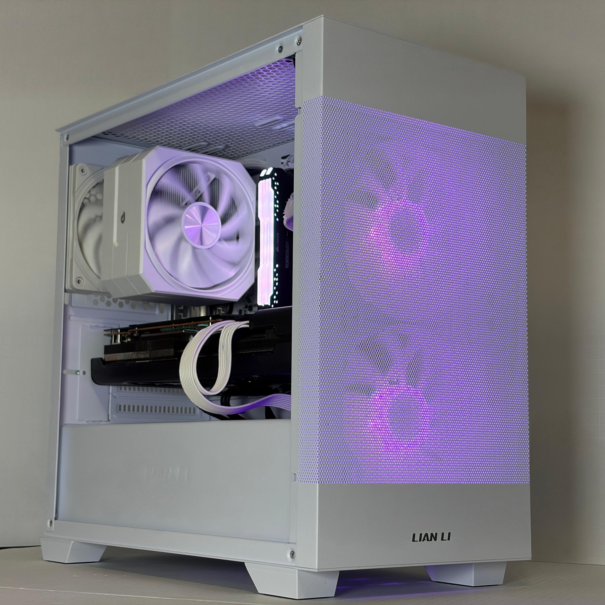 🔥 RX 6800 XFX + Ryzen 5 5600 White Gaming PC – 1440p Ultra Monster | 1TB NVMe | 16GB RAM