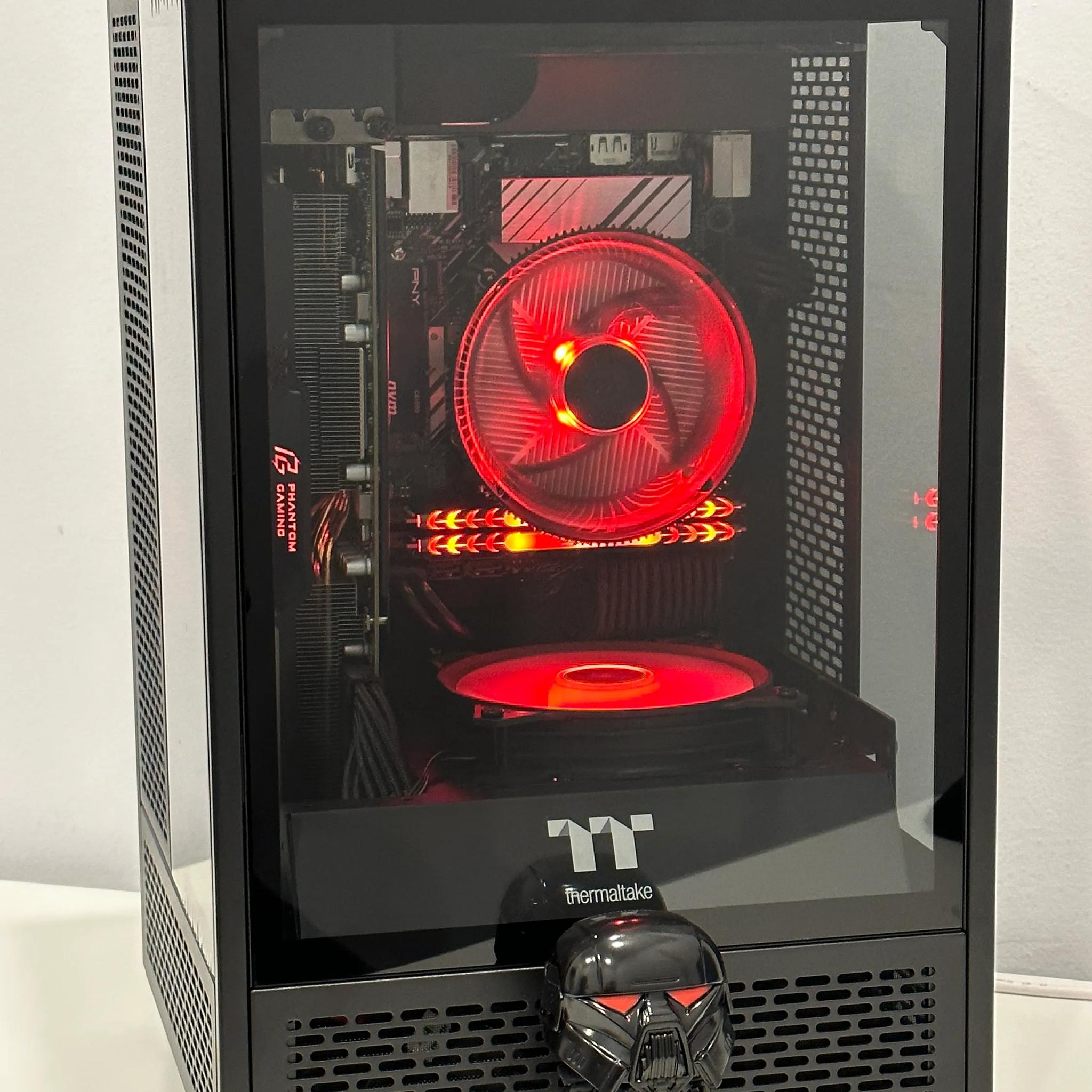 🔴🤖⚔️Red Empire🔴🤖⚔️-Gaming PC-Intel i5 12400 6Cores-AMD RX 5700 XT 8GB-16GB DDR4 -1TB NVME