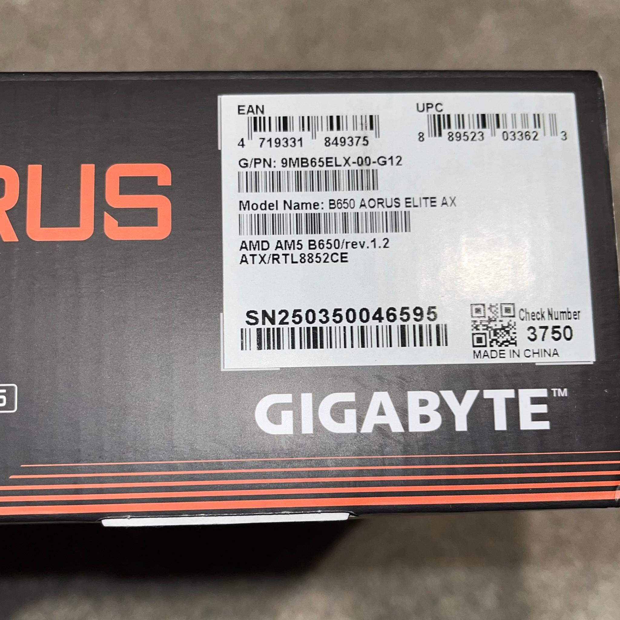 Gigabyte B650 Aorus Elite AX