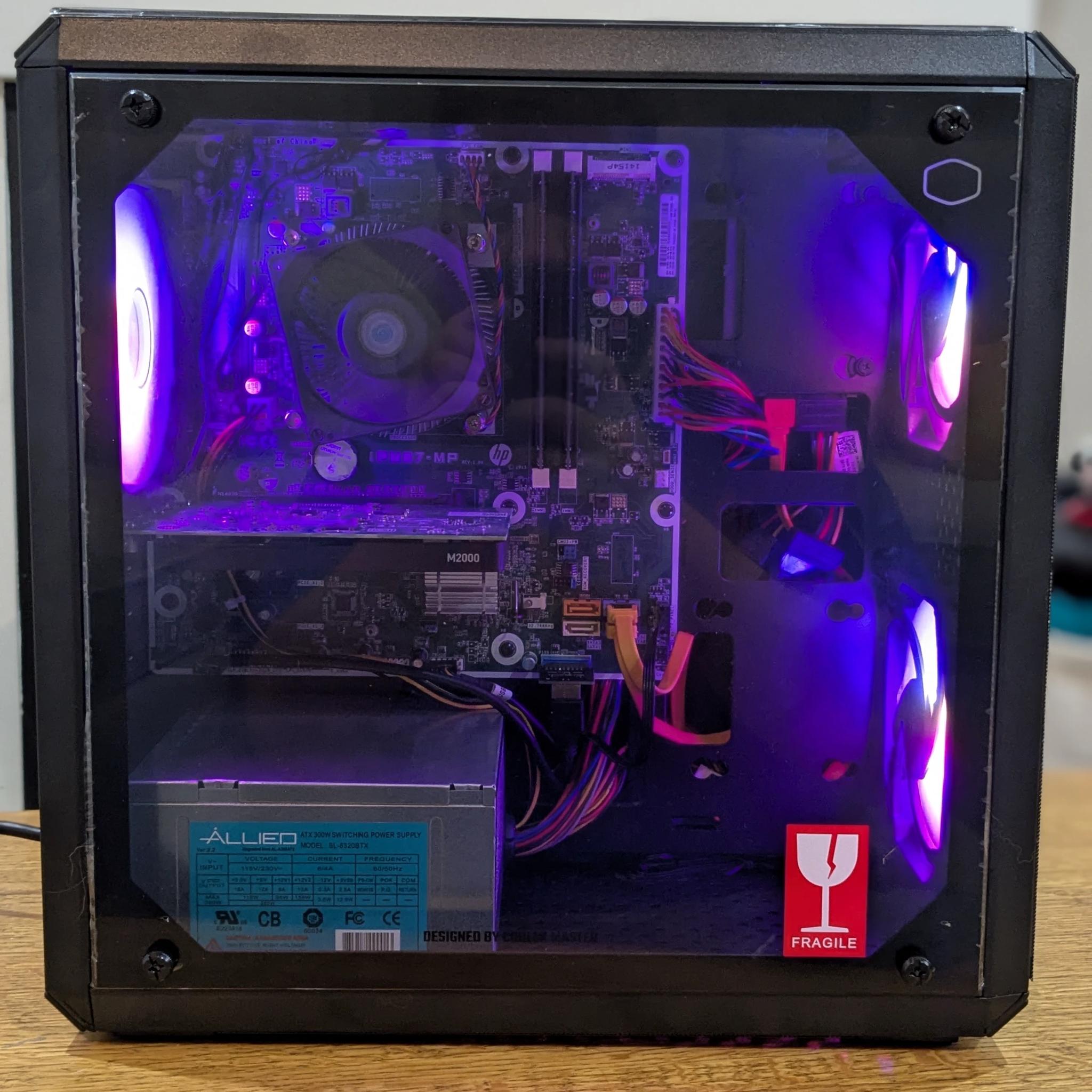 70 FPS Fortnite | 180 Day Warranty | i5-4570S, 16GB RAM, 500GB SSD, Nvidia 4GB GPU, RGB, Win10
