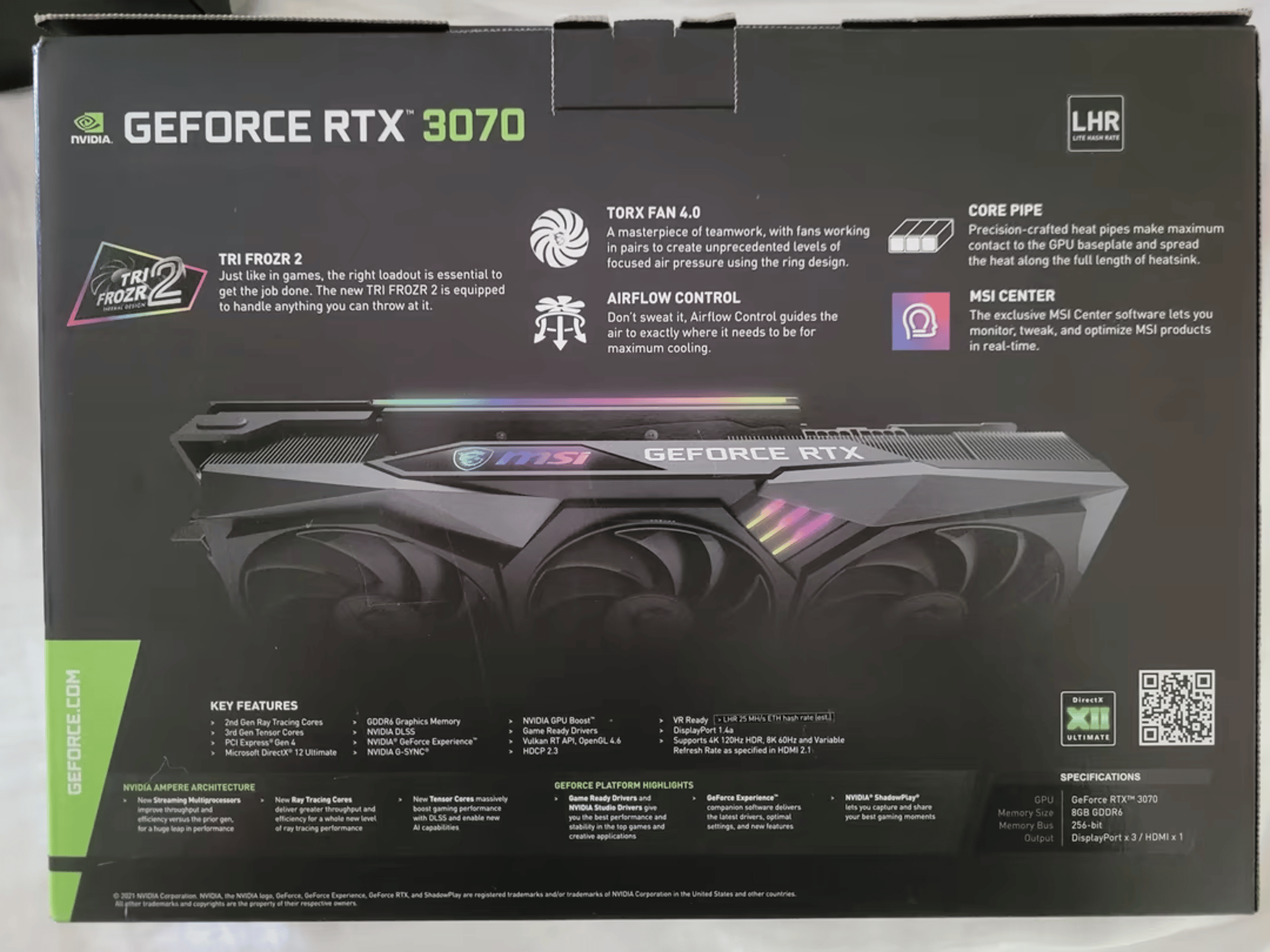 MSI GeForce RTX 3070 Gaming Z Trio LHR