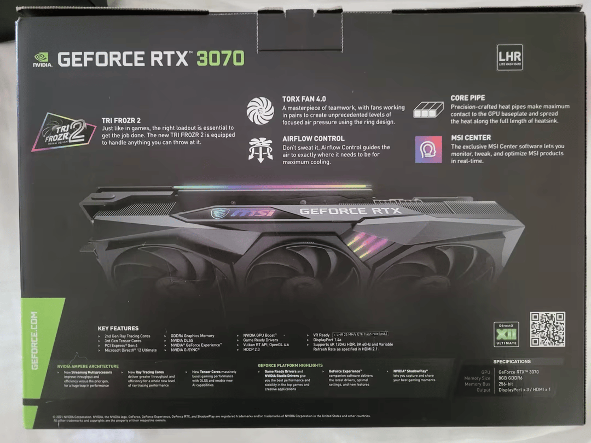MSI GeForce RTX 3070 Gaming Z Trio LHR