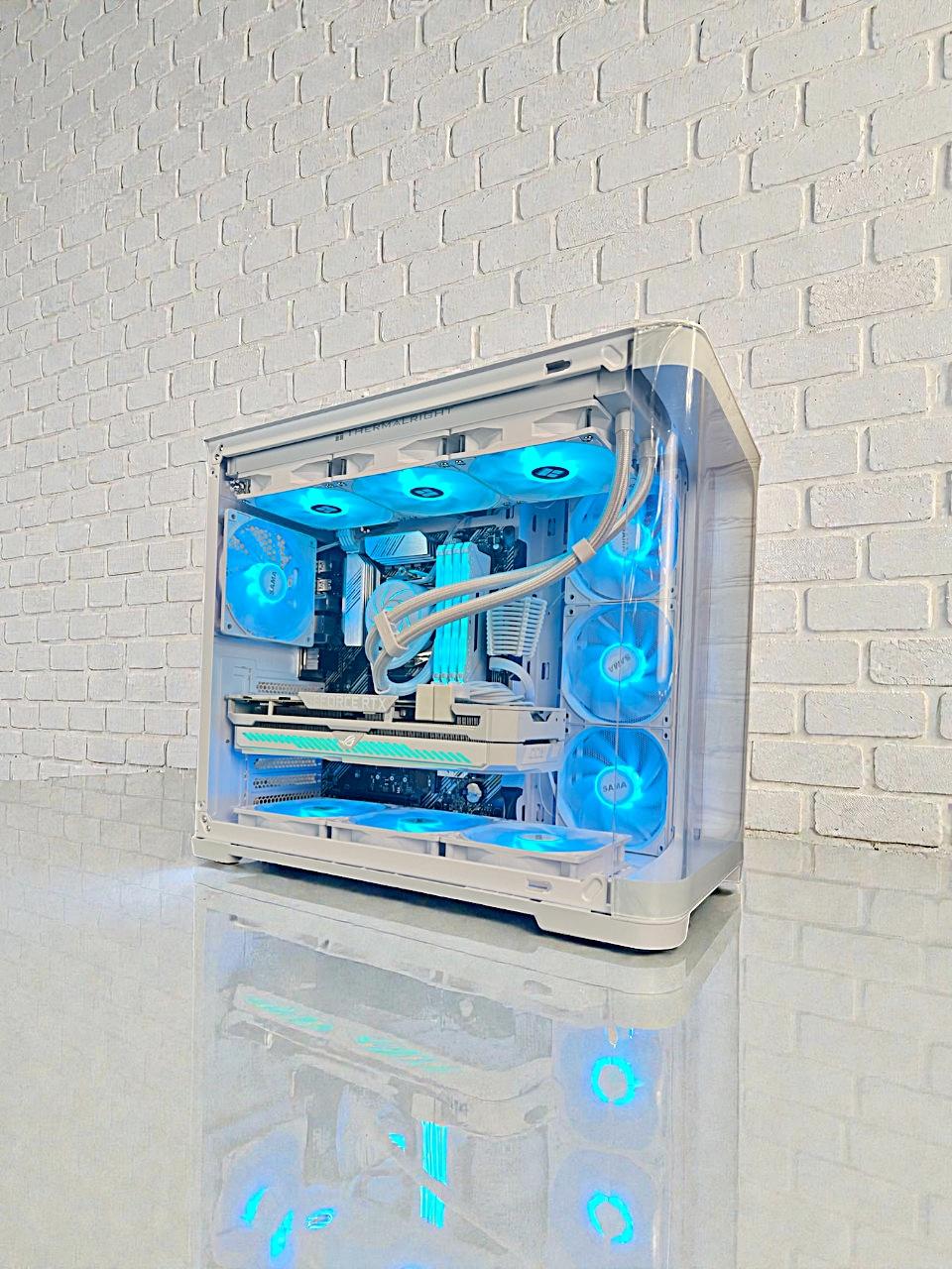Liquid Cooled Ryzen 7 5800X ROG Strix RTX 3070 32GB RAM 1 TB WIFI5 Win 11