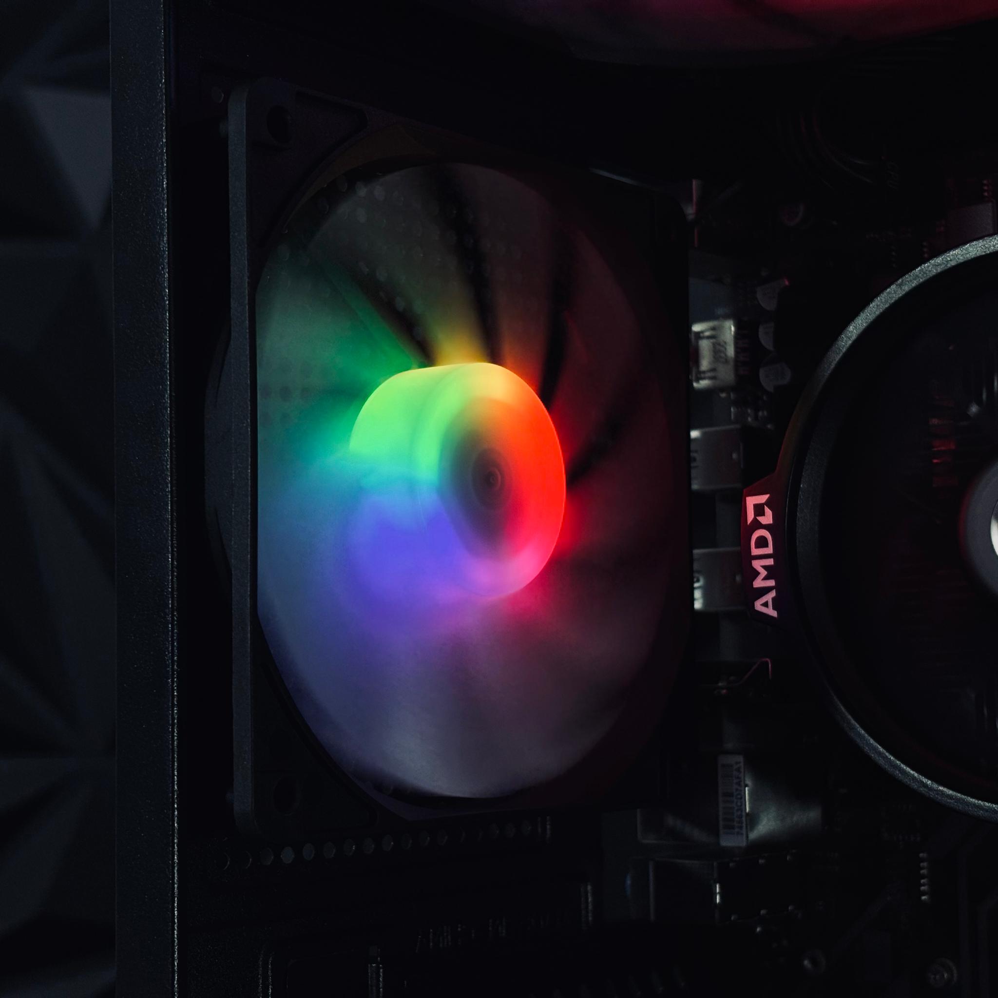 💜☂️🖤 Black Gaming PC - GTX 1070 / Ryzen 7 2700 / 16GB Ram / 1TB HDD / WIFI + BT 💜☂️🖤